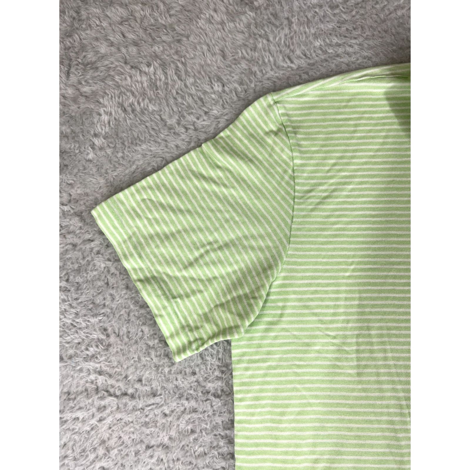 Polo Ralph Lauren Polo Golf Ralph Lauren Shirt Mens XL Green White Stripe 100% Cotton Polo Shirt Striped Classic Fit All Seasons Men’s Polo Ralph Lauren Shirt Size US XL / EU 56 / 4 - 2 Thumbnail