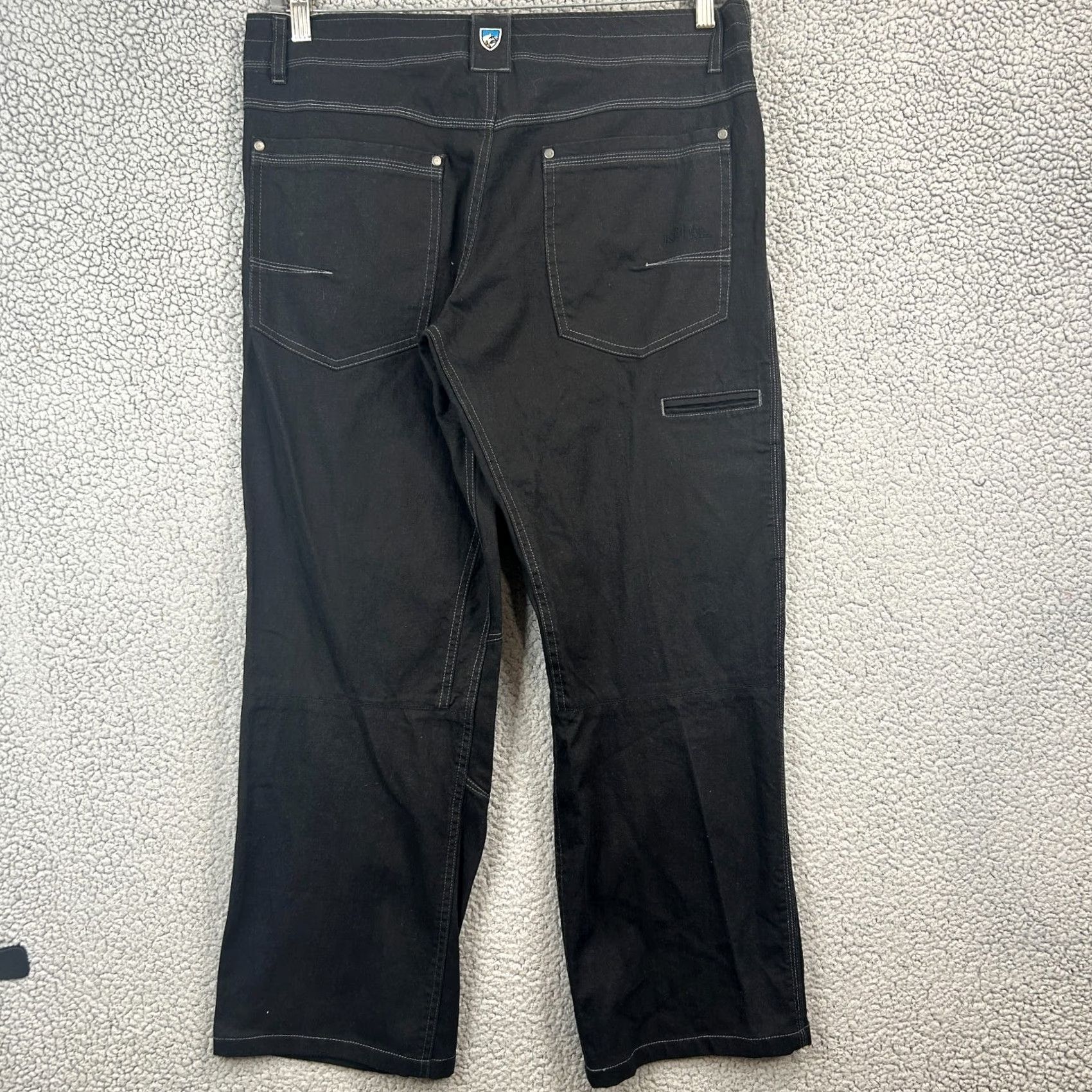 Denime Kühl Riot Jeans Mens 36x32 Black Denim 5-Pocket Straight Regular Fit Pocketless? No, Accents: Logo. Size US 36 / EU 52 - 5 Thumbnail