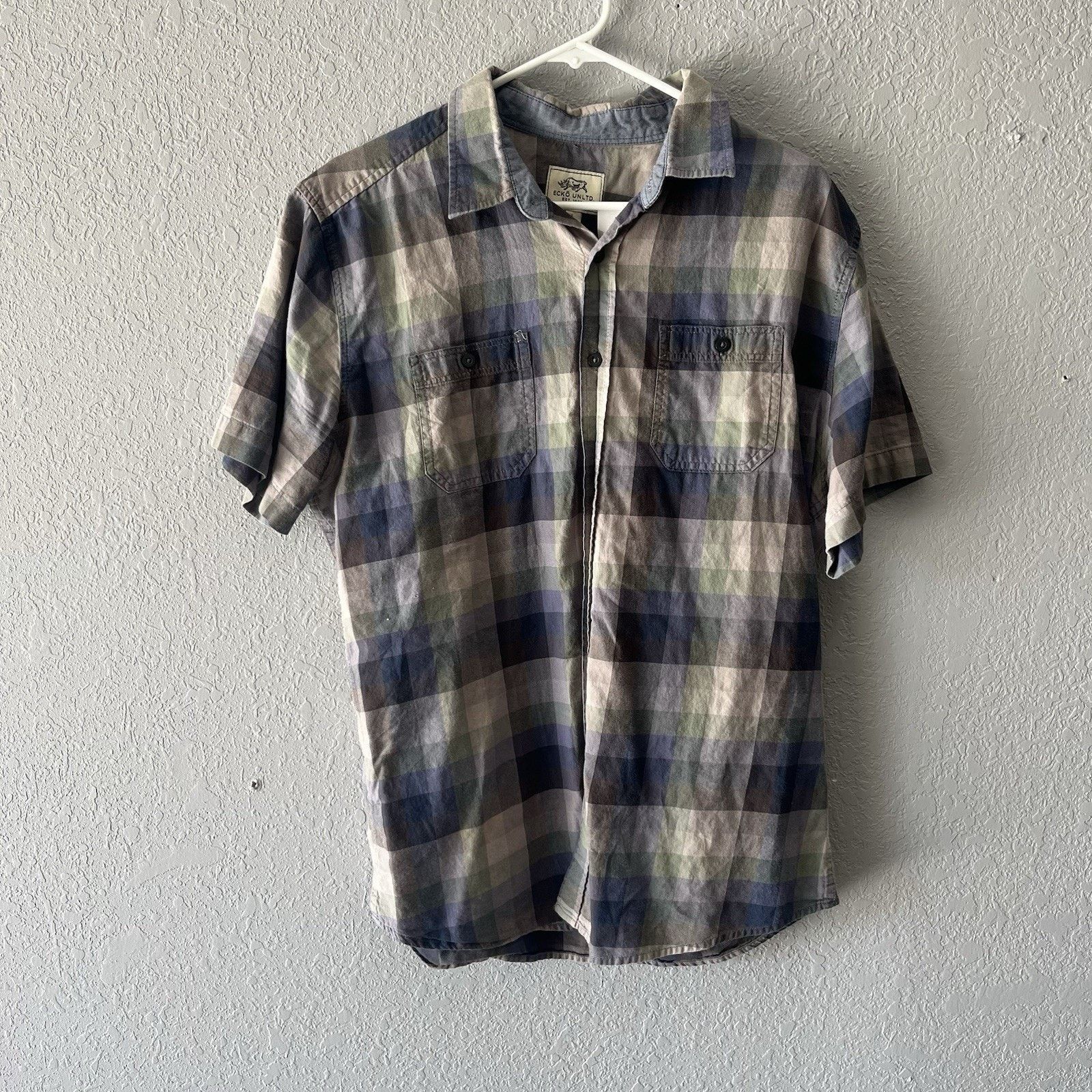 Ecko Unltd. 2000s Ecko Unltd Button Down Shirt Men’s Large Grunge Skater Size US L / EU 52-54 / 3 - 1 Thumbnail
