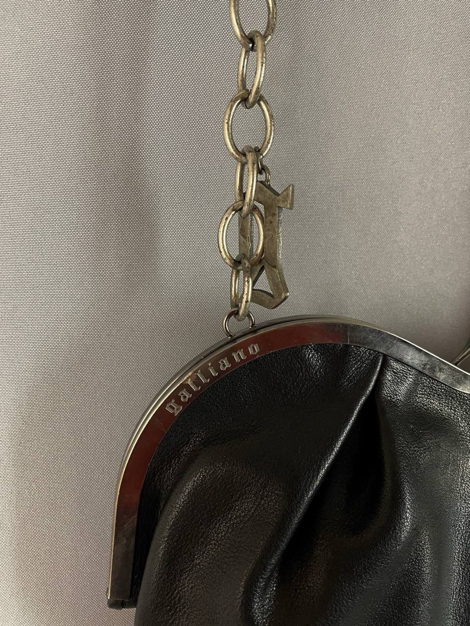John Galliano John Galliano Leather Bag Heart 🖤 Rare Size ONE SIZE - 5 Thumbnail