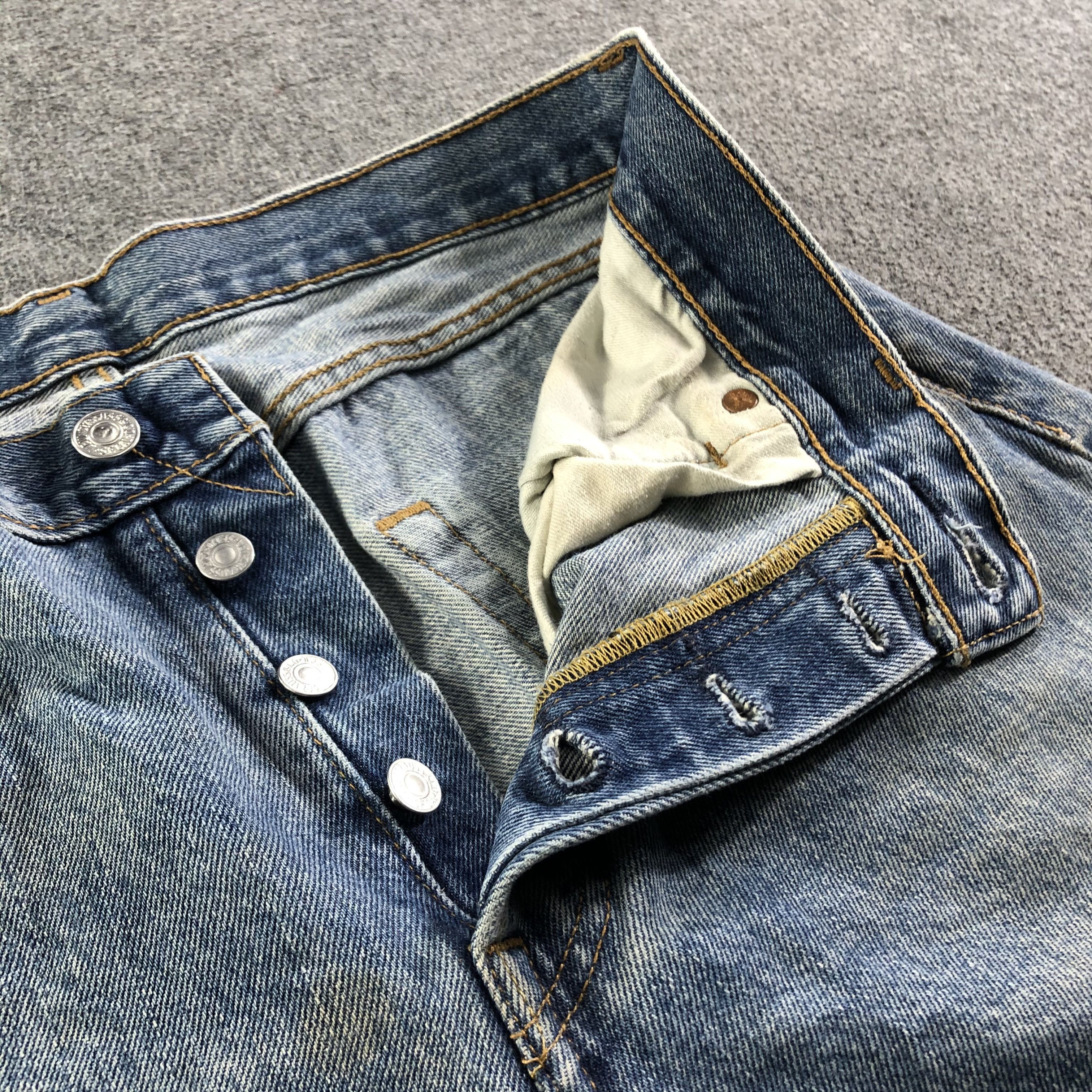 Levi's Vintage Blue Wash Levis 501 Jeans-J3514 Size US 33 - 7 Thumbnail