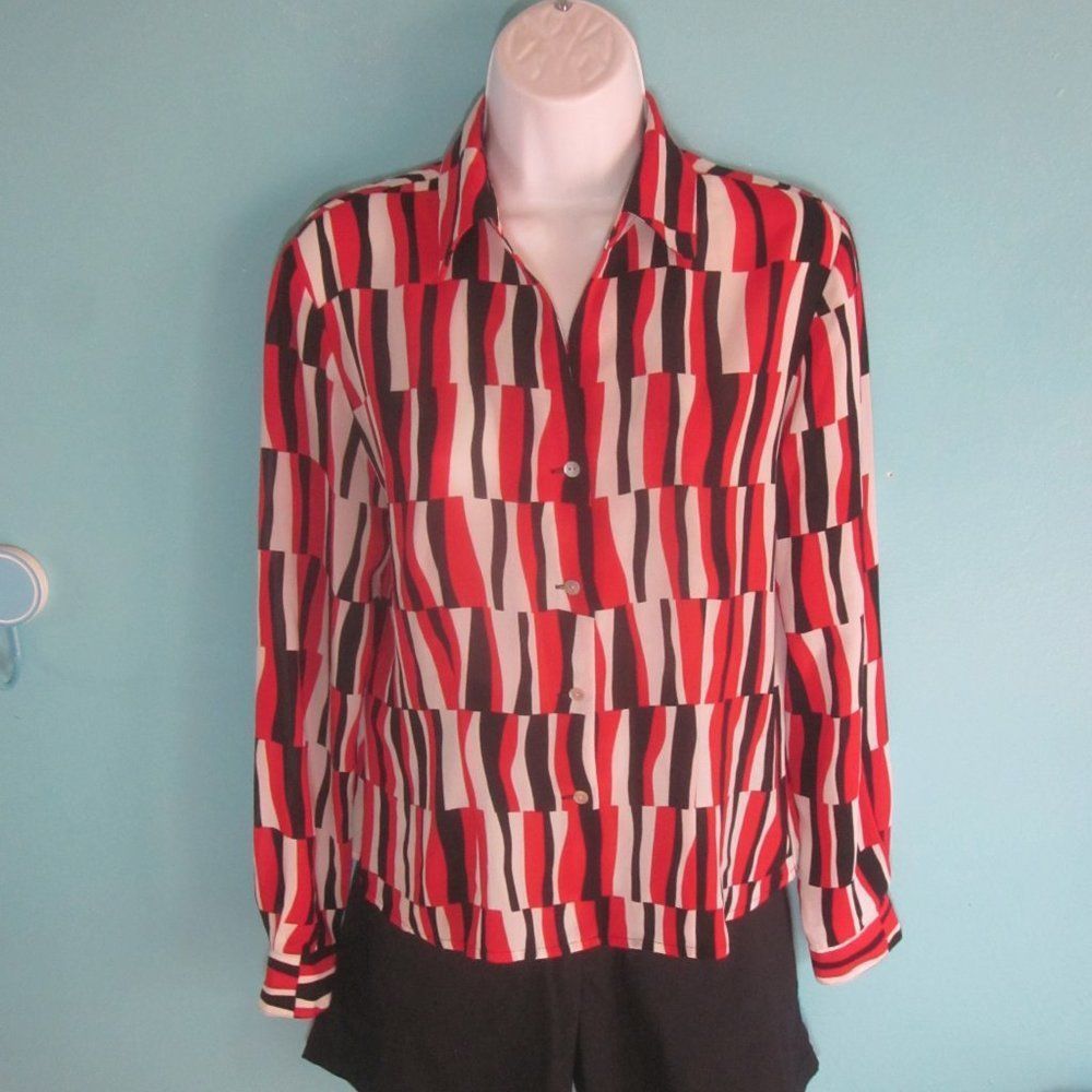 Vintage Vintage 80's Marshall Rousso Blouse Size S Size S / US 4 / IT 40 - 1 Thumbnail