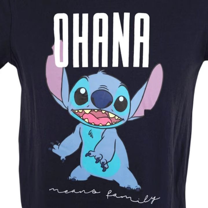 Disney Disney Lilo & Stitch T Shirt Women Small Blue Ohana Means Family Size S / US 4 / IT 40 - 2 Thumbnail