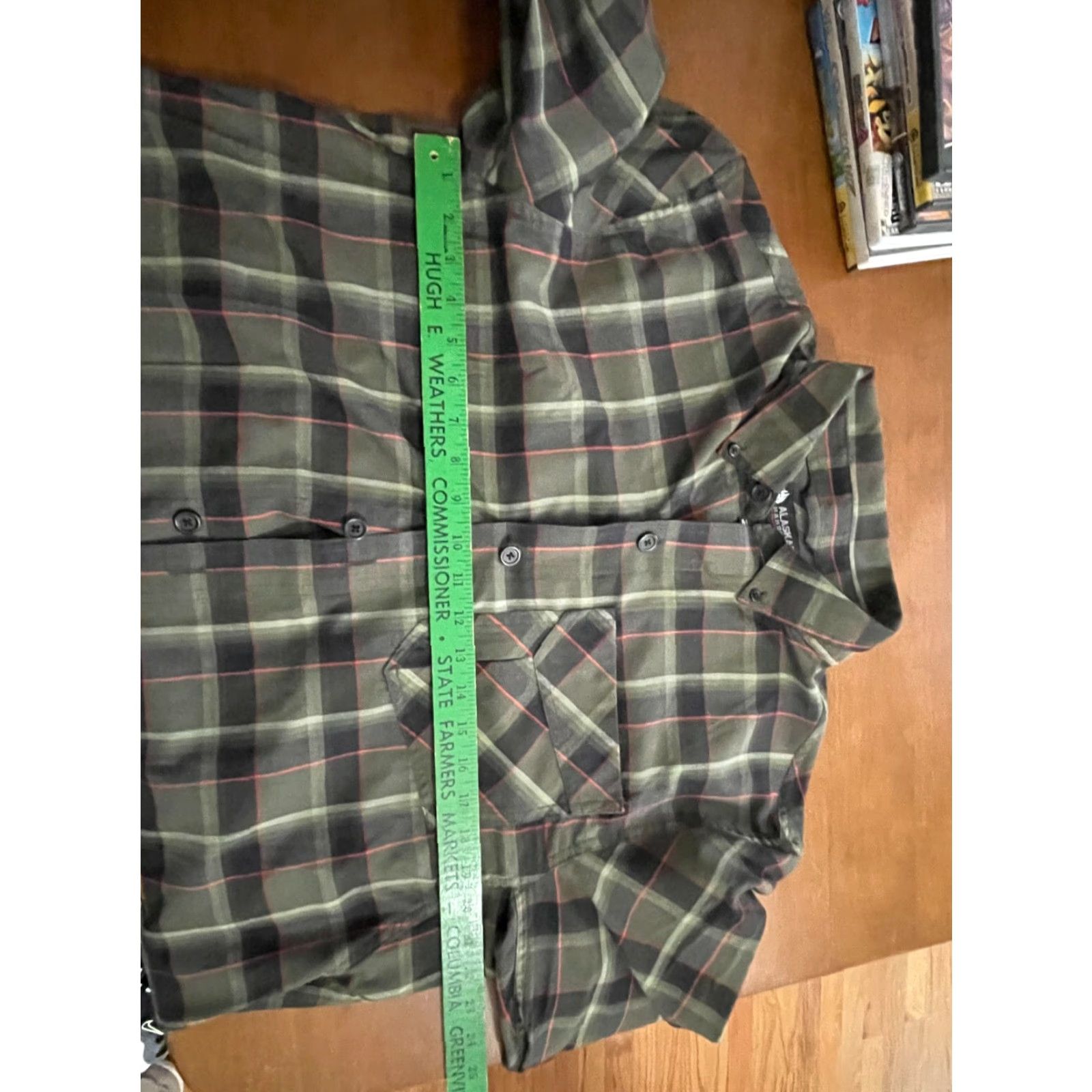 Vintage Alaskan Hardgear Mens Long-Sleeve Button-Front Shirt Plaid Size L Green Size US L / EU 52-54 / 3 - 5 Thumbnail