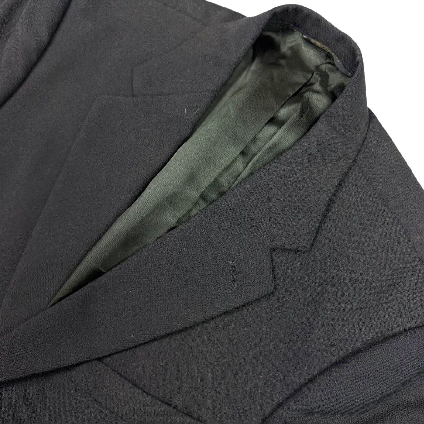 Brooks Brothers VTG Brooks Brothers 346 Men's 100% Wool 2-Button Blazer Blue 42S Blue Navy Mens Blazer Vintage 2-Button Single-Breasted Notch Lapel Wool Jacket Coat Size 42R - 2 Thumbnail