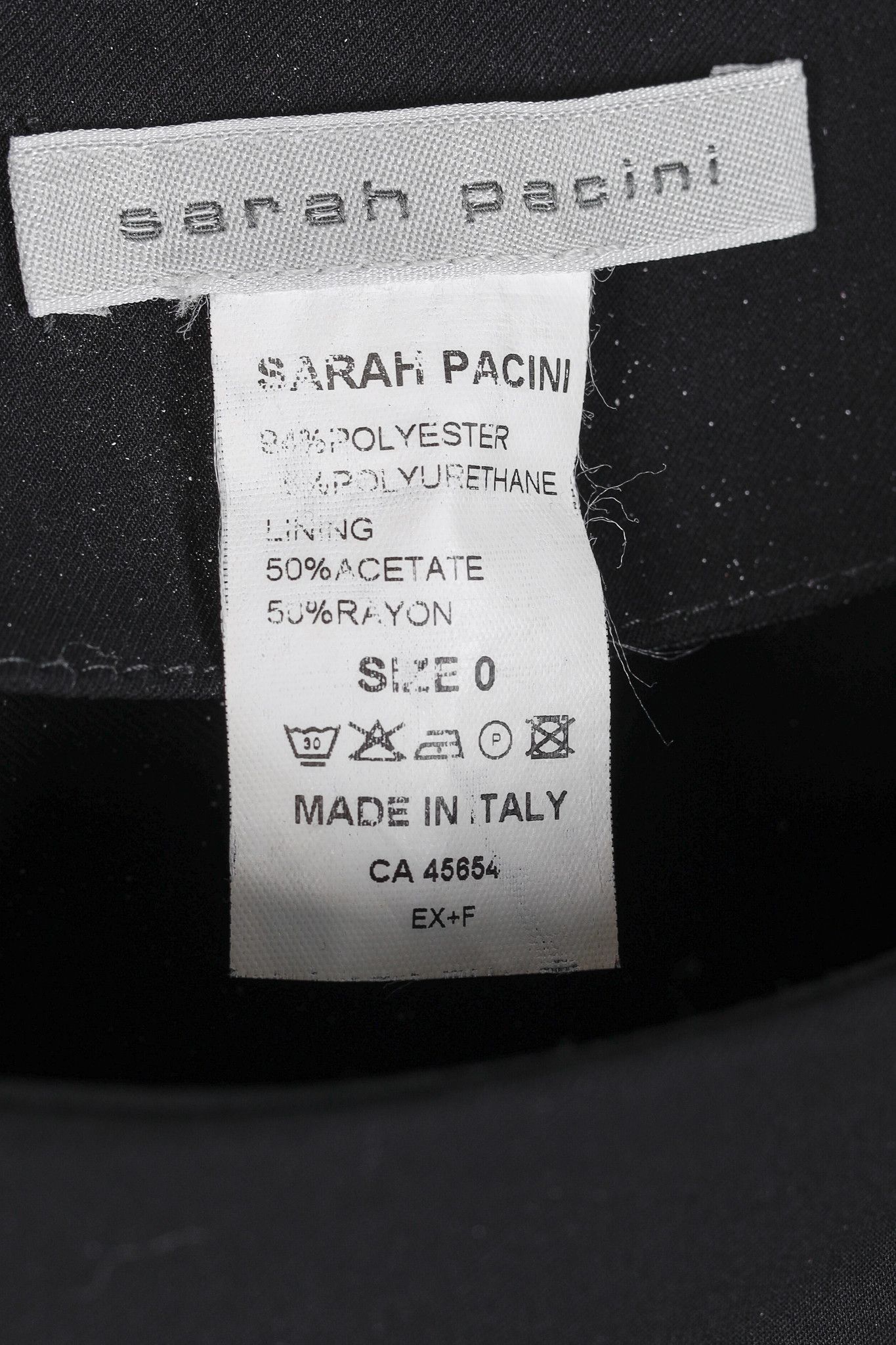 Sarah Pacini Sarah Pacini Black Pleated-Waist Midi Lantern Skirt Size 28" / US 6 / IT 42 - 4 Thumbnail