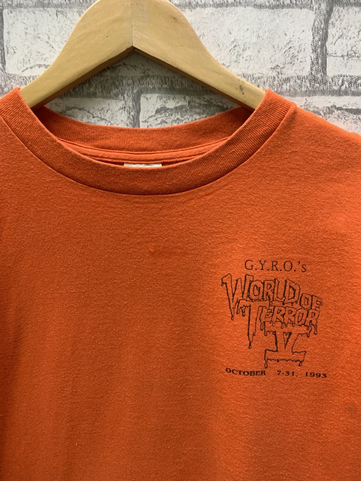 Delta × Vintage Vintage 1993 G.Y.R.O.S World Of Terror V Movie T-shirts Size US L / EU 52-54 / 3 - 3 Thumbnail