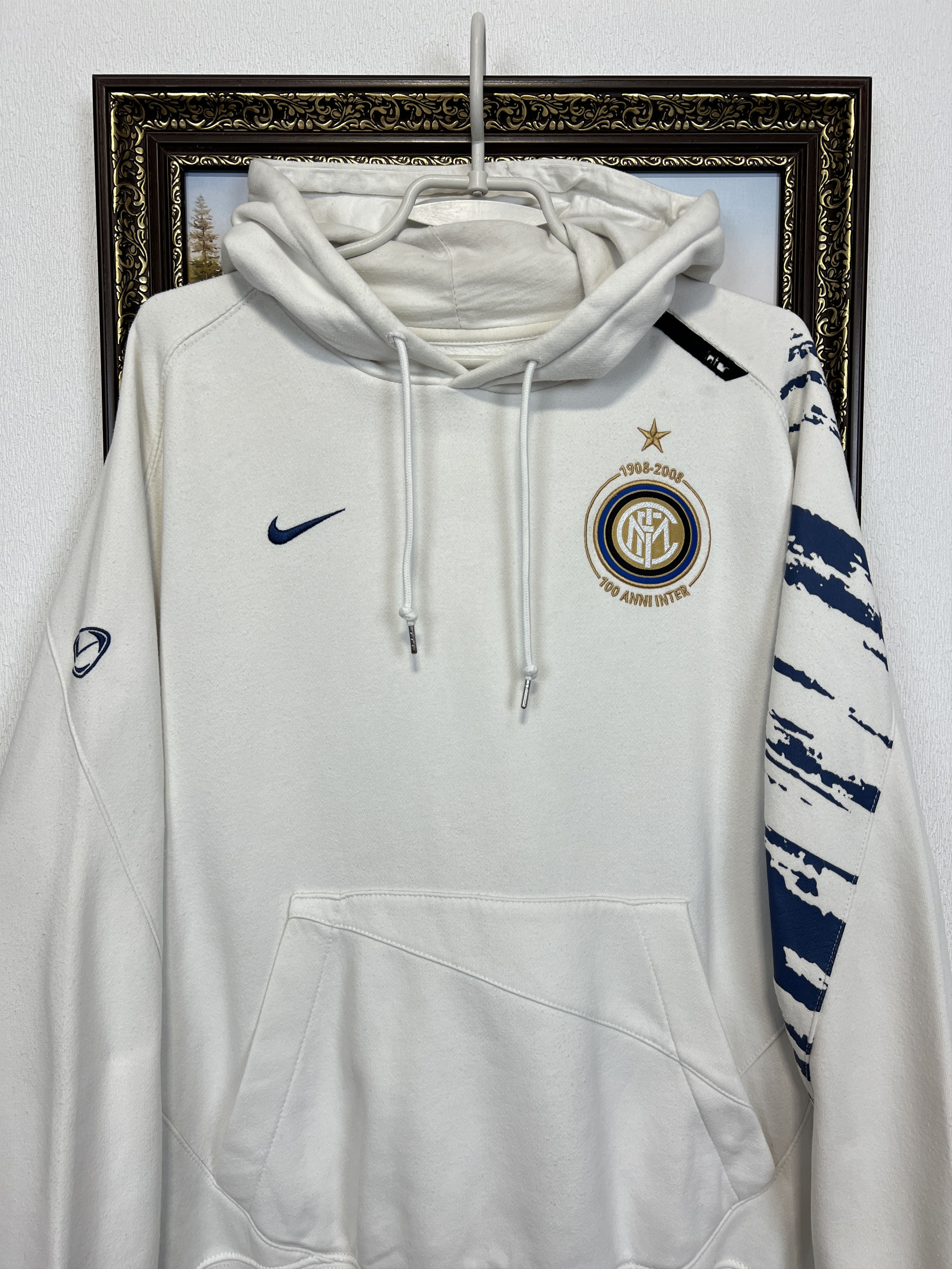 Nike Vintage Inter Milan Football Hoodie Soccer Jacket Maglia Size US L / EU 52-54 / 3 - 2 Thumbnail