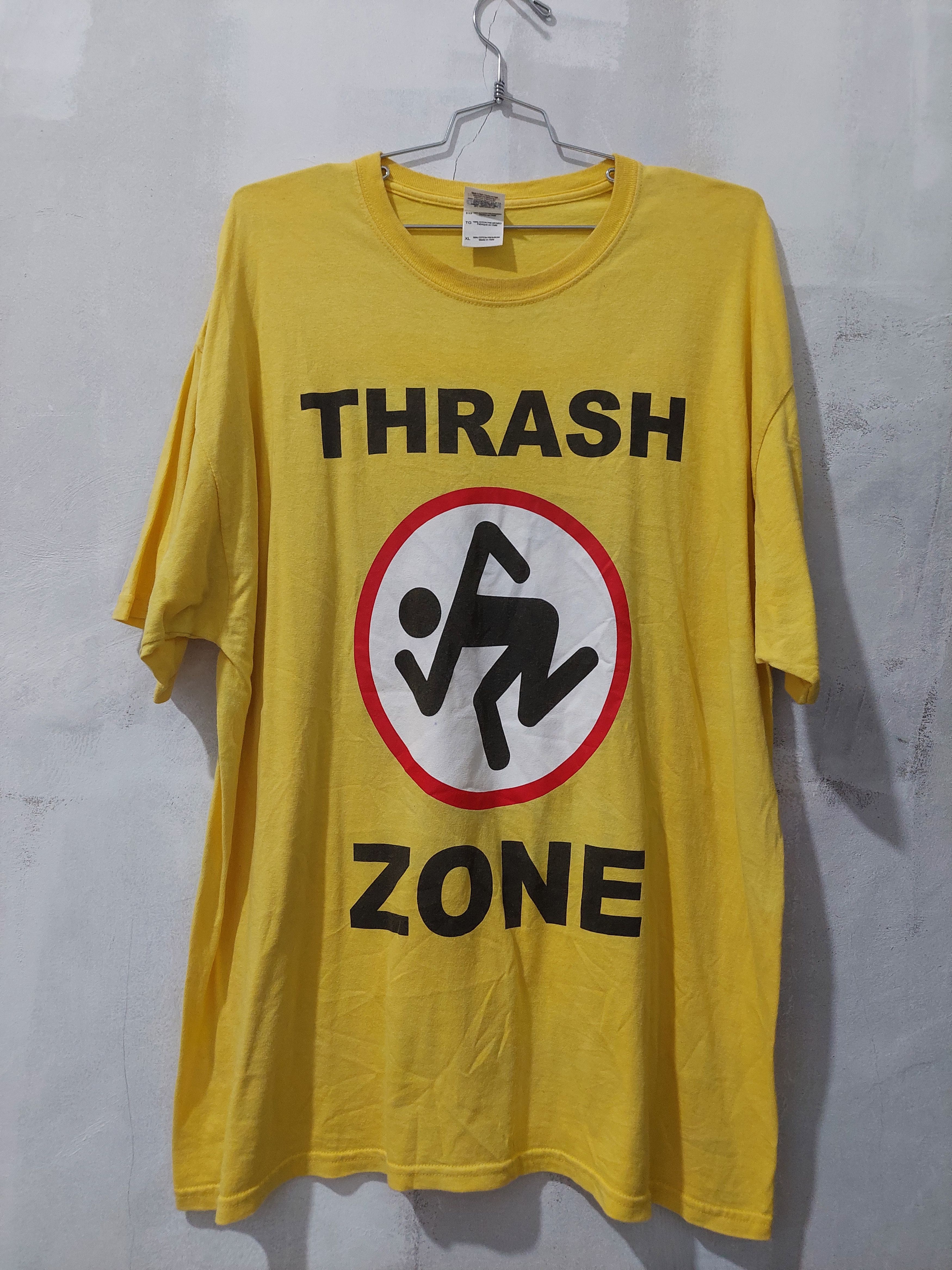 image of Band Tees x Gildan Dirty Rotten Imbeciles Tour Shirt 2012 in Yellow, Men's (Size XL)