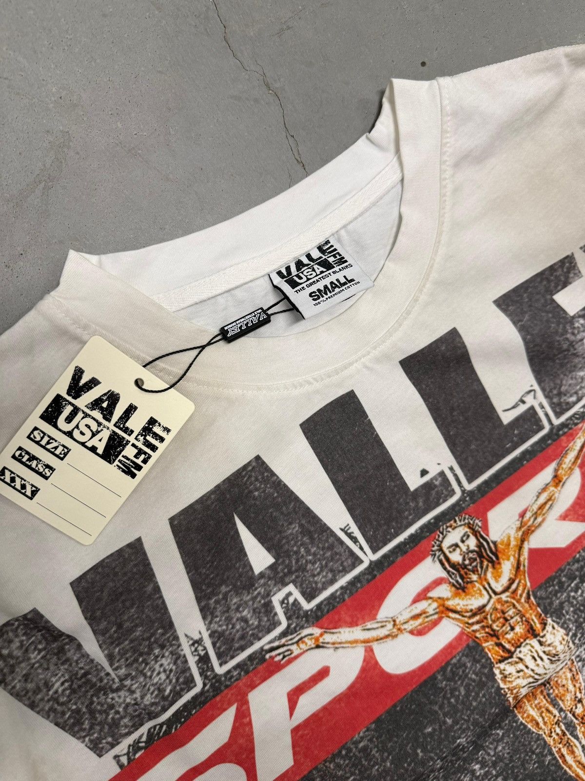 Vale Vale Forever Valley Dreams Jesus Hardy L/S Tee White Medium Size US M / EU 48-50 / 2 - 3 Thumbnail