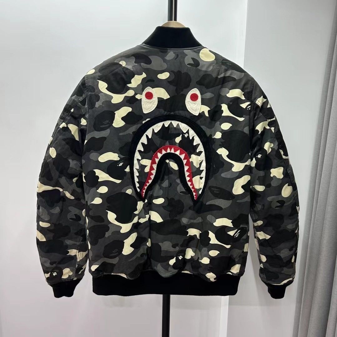 Bape LUMINOUS SHARK MA-1 JACKET Size US M / EU 48-50 / 2 - 2 Thumbnail