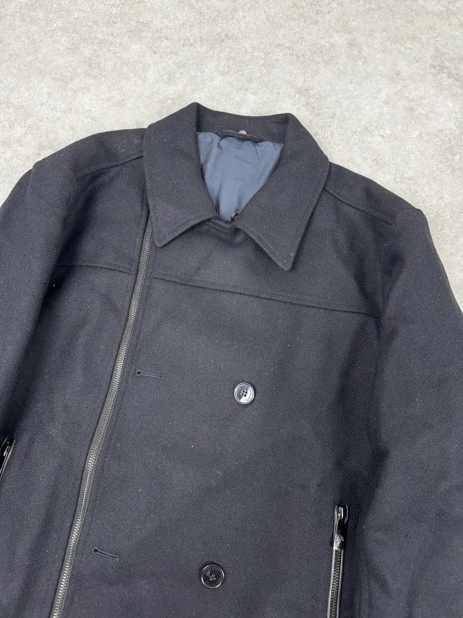 Versace Versace Navy Wool Fur Collar Classy Bomber Jacket Size US M / EU 48-50 / 2 - 7 Thumbnail