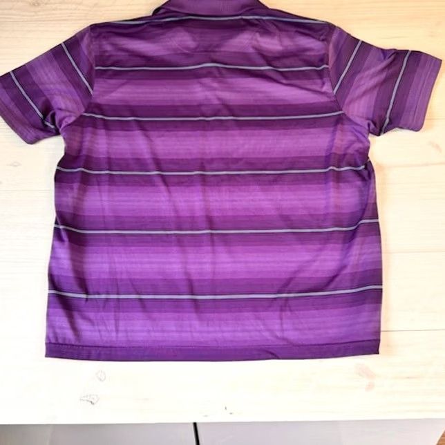 Vintage Grand Slam Polo Shirt Men's 2XL Striped Purple Blue Short Sleeve Golf Shirt Polo XLL Size US XXL / EU 58 / 5 - 6 Thumbnail