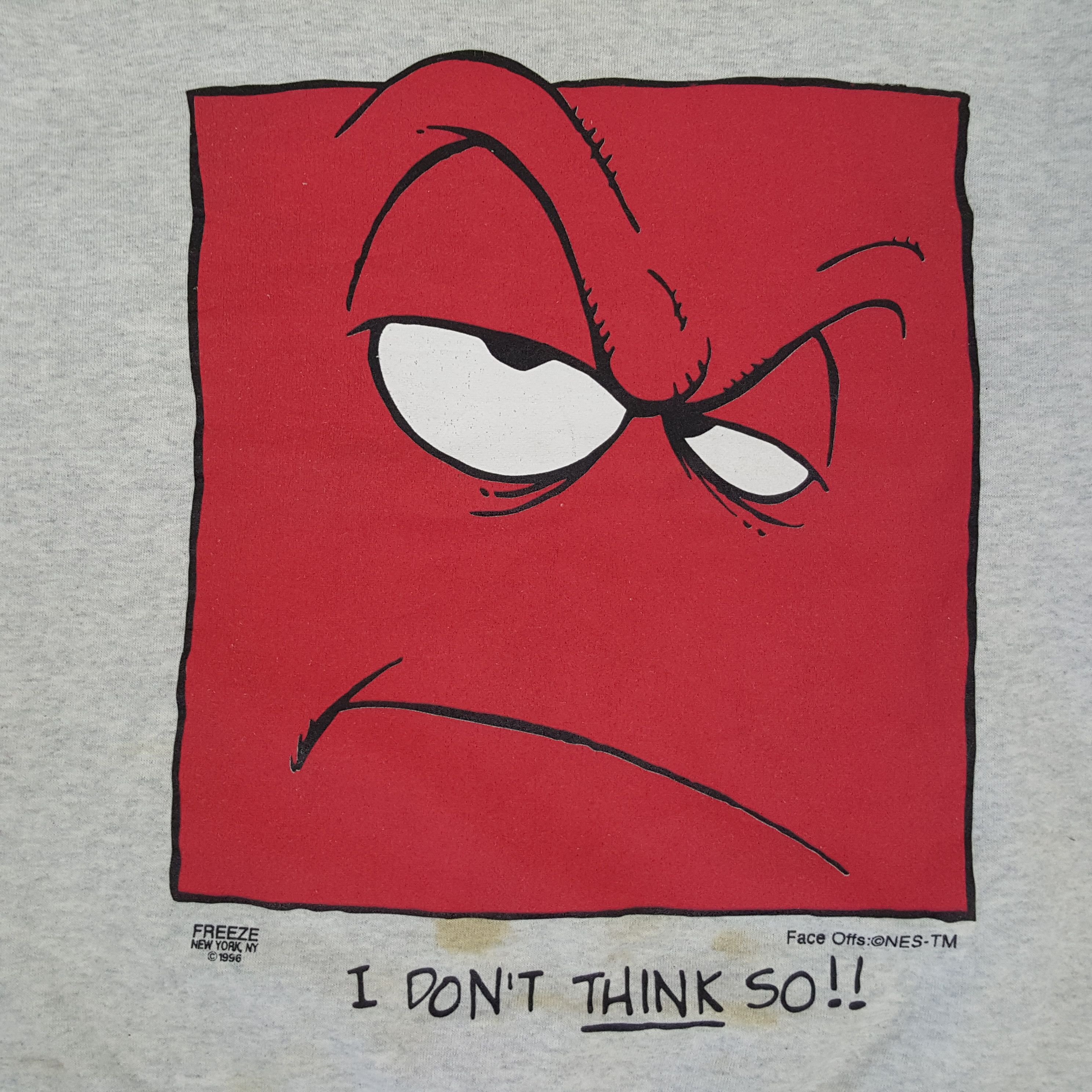 Vintage Vintage 90's Freeze New York I Don't Think So Sweatshirt Size US M / EU 48-50 / 2 - 2 Thumbnail