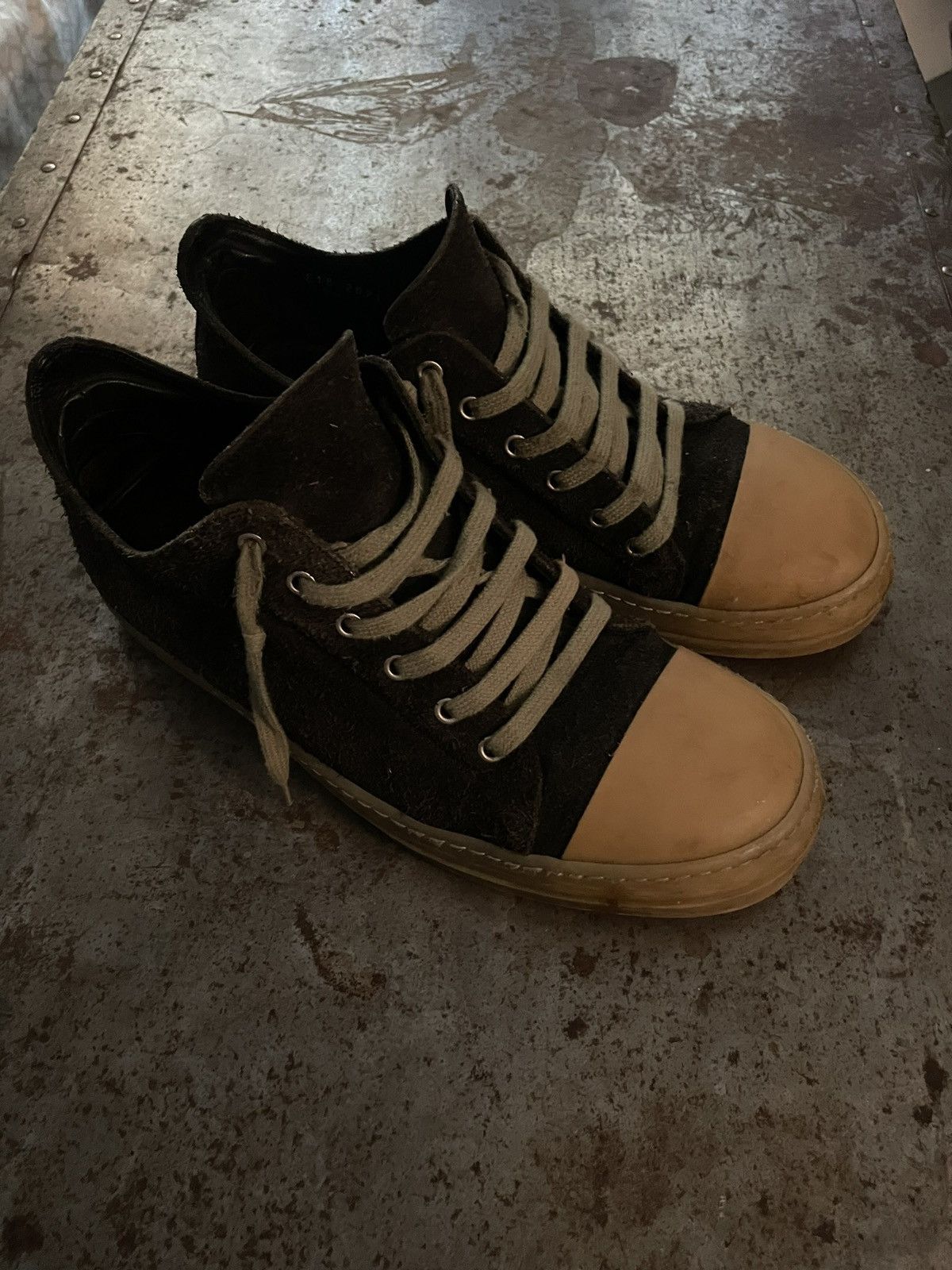 image of Rick Owens Rick Owen Ramones Shoes in Brown, Men's (Size 10.5)