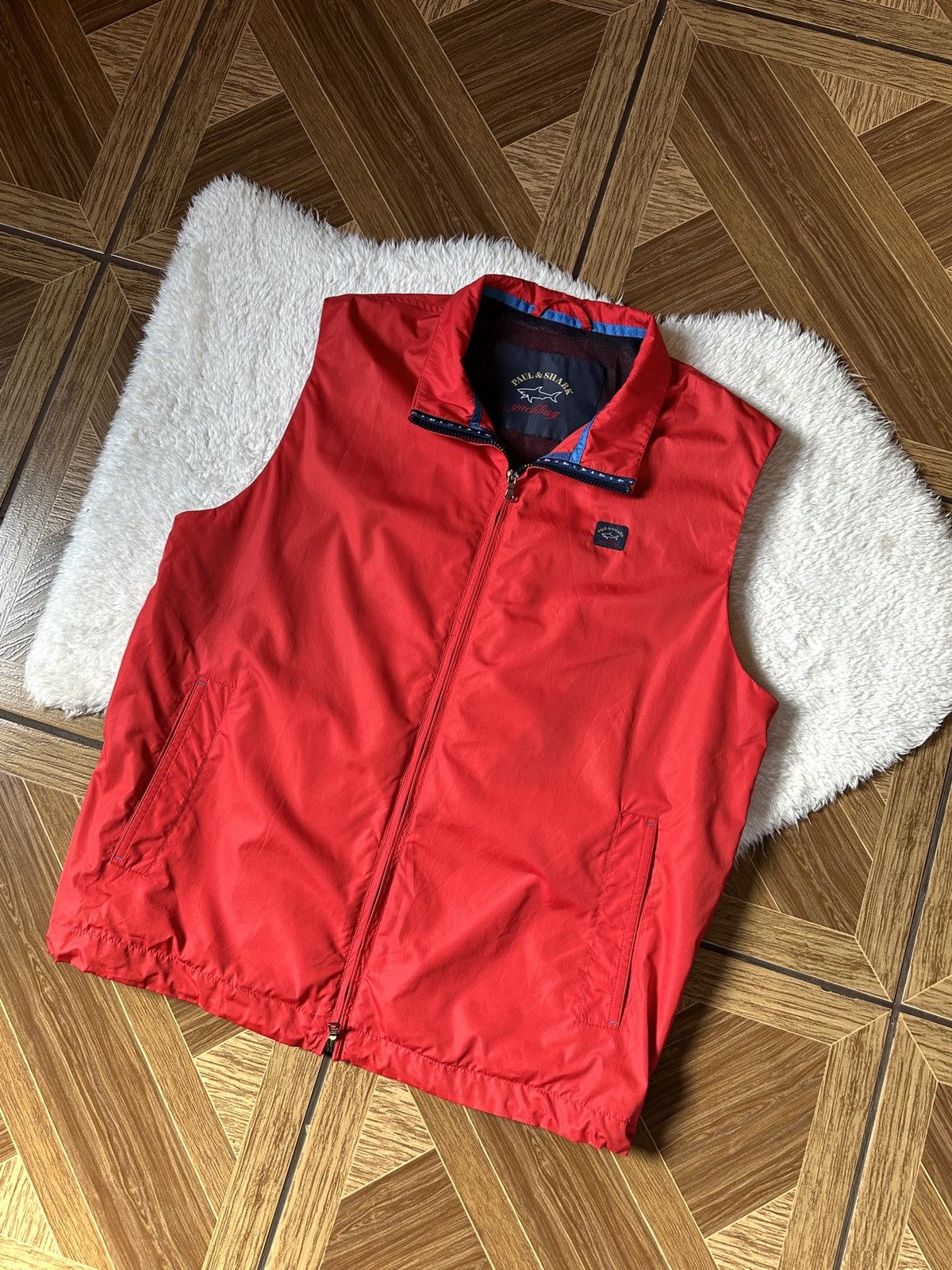 Paul & Shark Paul & Shark Red Quilted Vest XL- L Jacket Yachting Italy Size US XL / EU 56 / 4 - 14 Thumbnail