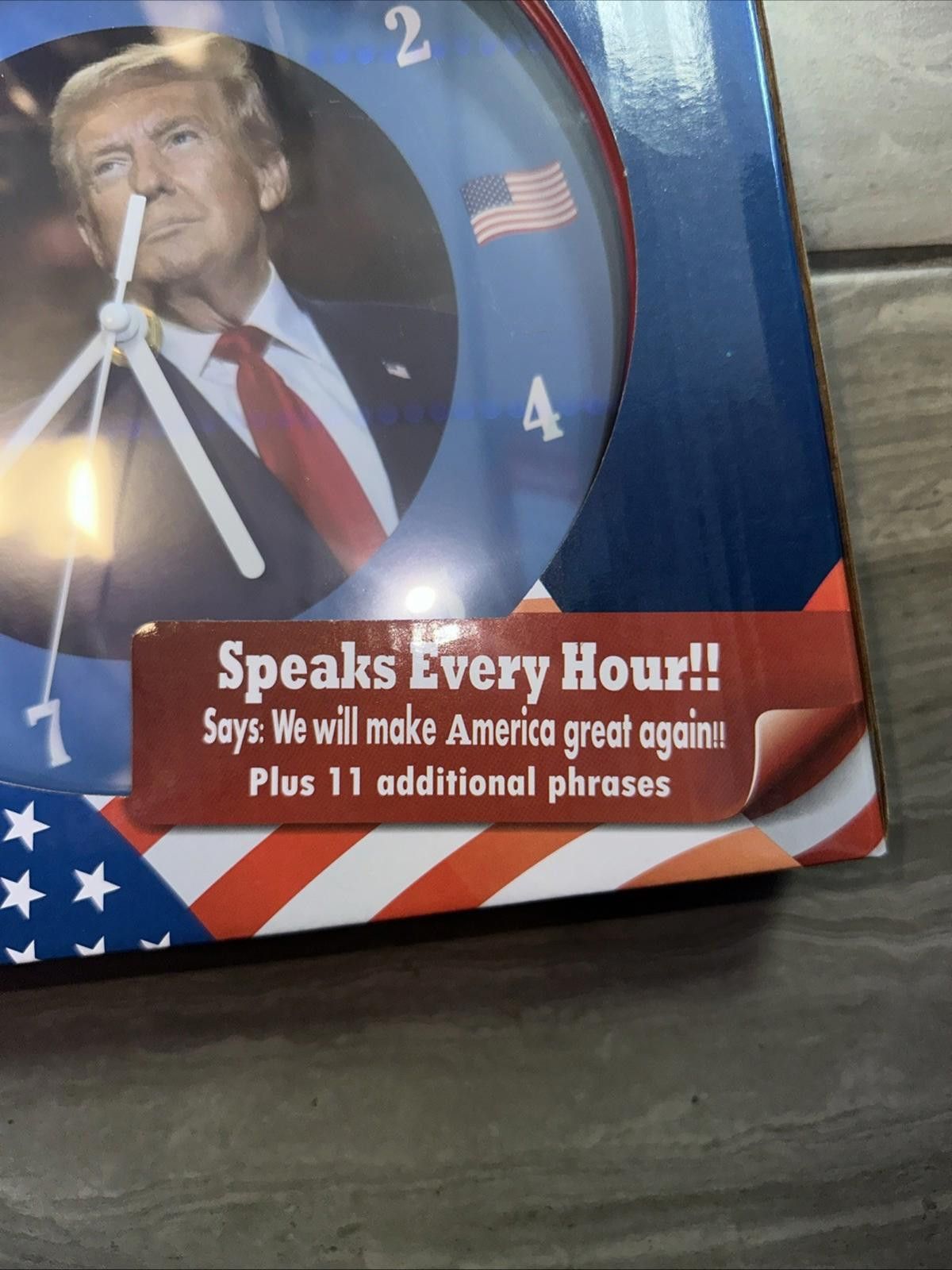 Crockett & Jones Talking Trump Wall Clock We Will Make America Great Again Size ONE SIZE - 3 Thumbnail