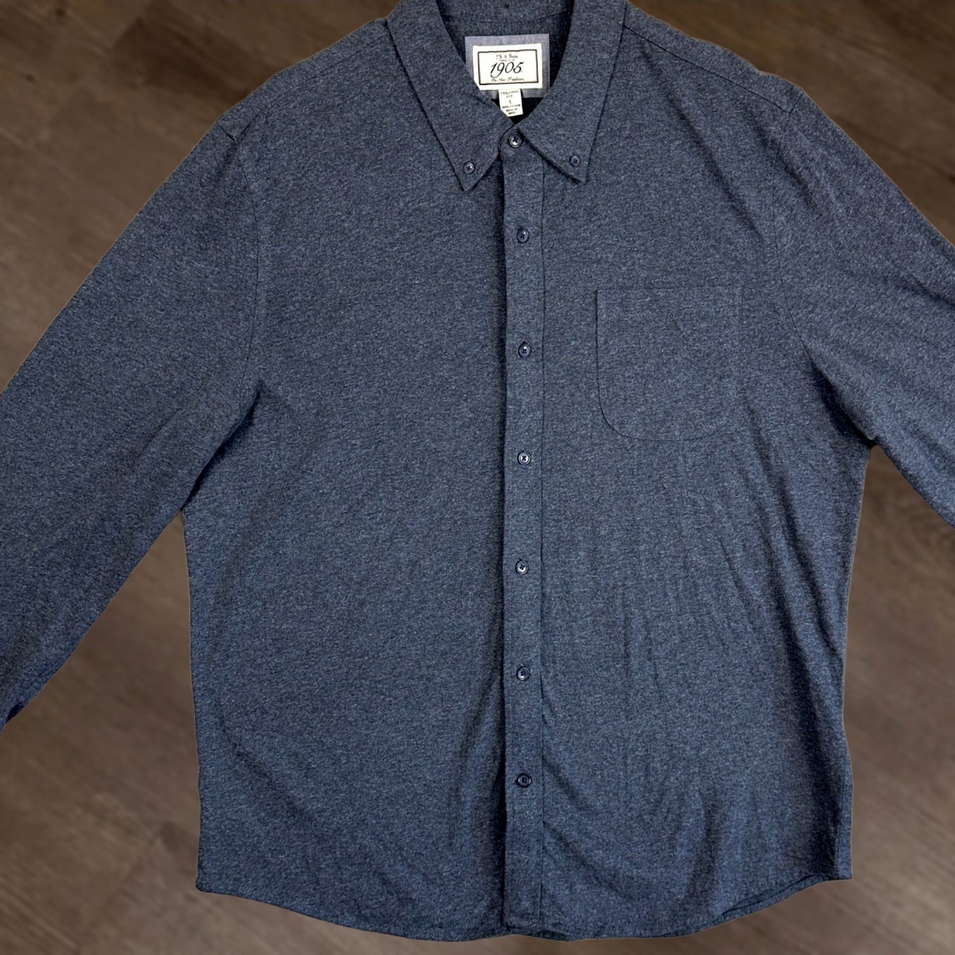 Jos. A. Bank Jos. A. Bank 1905 Shirt Button Down Mens Large Blue Tailored Fit Long Sleeve Shirt Men Blue 1905 Button-Up Regular Fit Size US L / EU 52-54 / 3 - 1 Thumbnail
