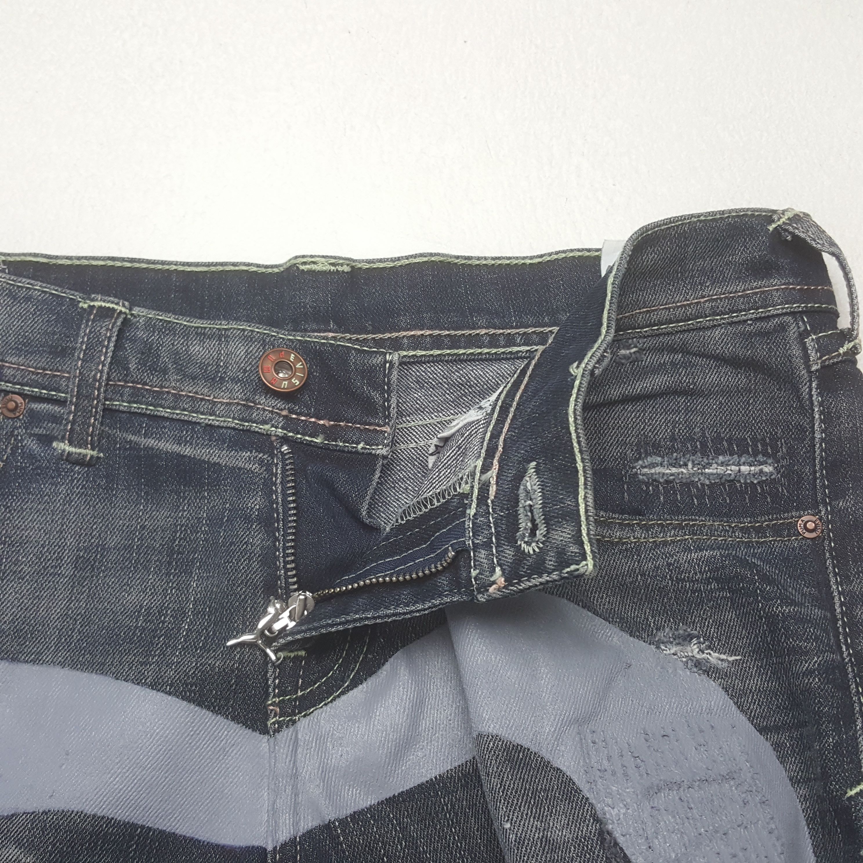 Evisu × Puma × Vintage Vintage Evisu X Puma Japanese Brand Daicock Custom Jeans Size 30" / US 8 / IT 44 - 7 Thumbnail