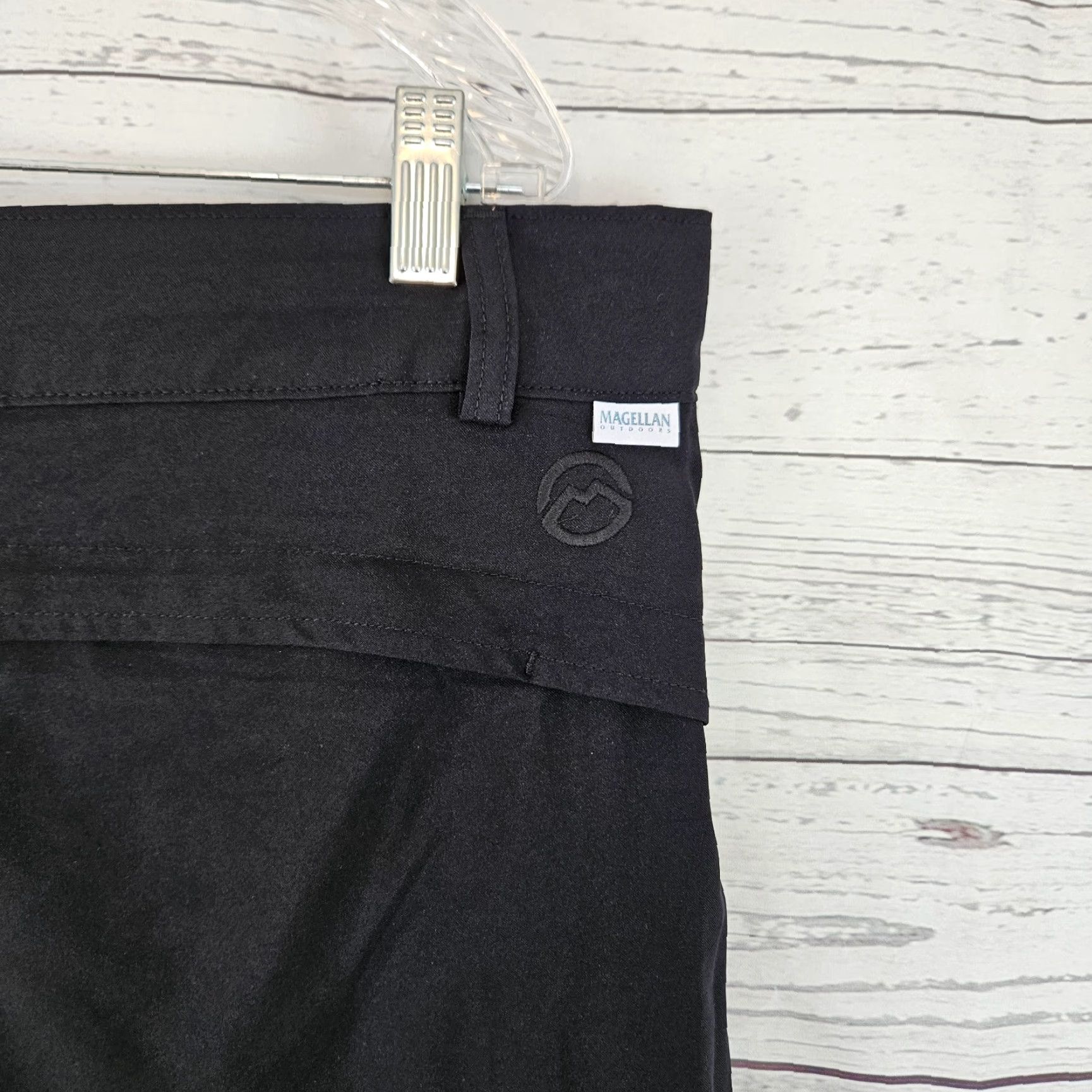 Vintage Magellan Womens Shorts 1X Solid Black High Rise Classic Fit - Magellan Womens Shorts 1X Black High Rise Classic Fit Size 40" / US 18 - 3 Thumbnail