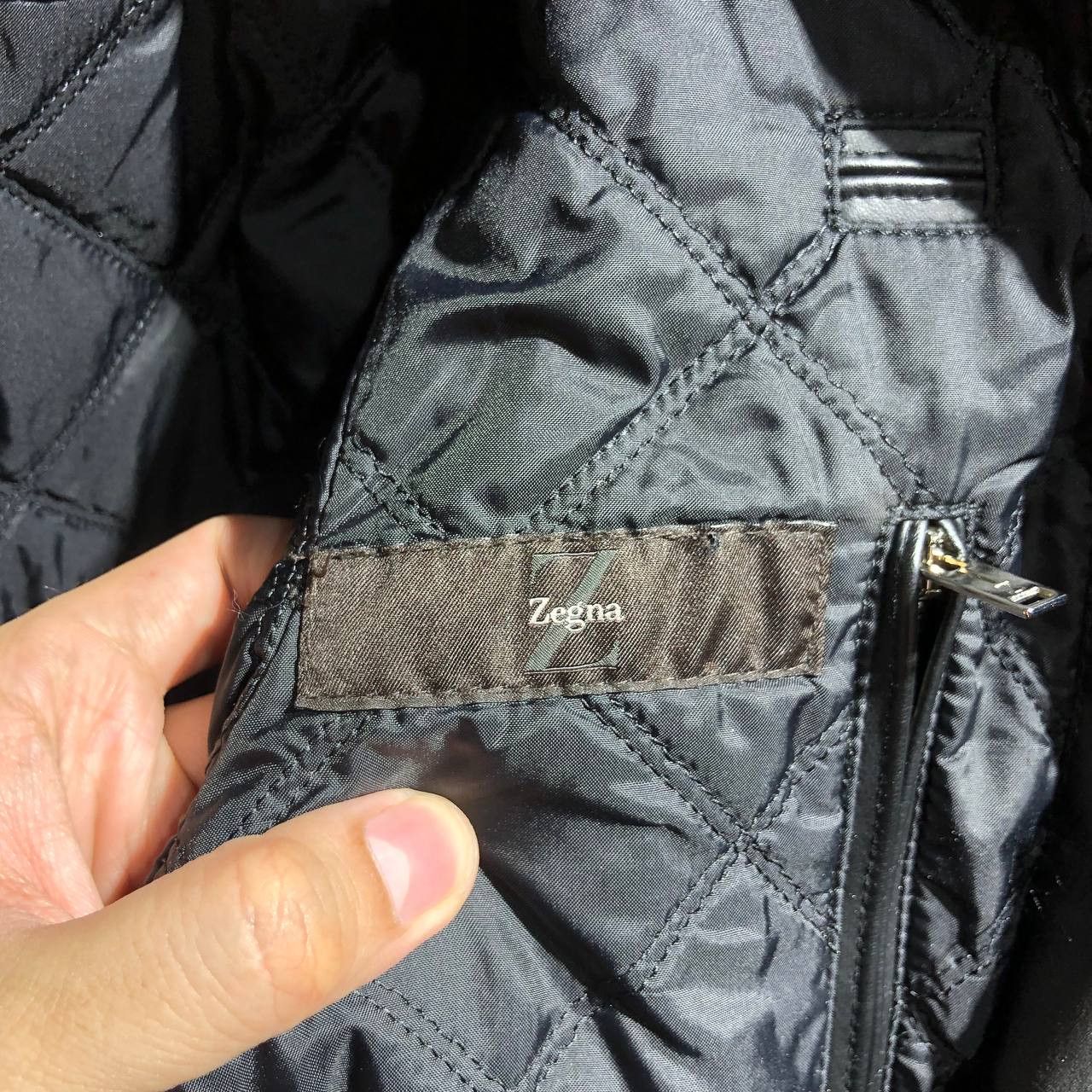 Z Zegna Zegna Waxed motorcycle leather jacket Size US M / EU 48-50 / 2 - 21 Thumbnail