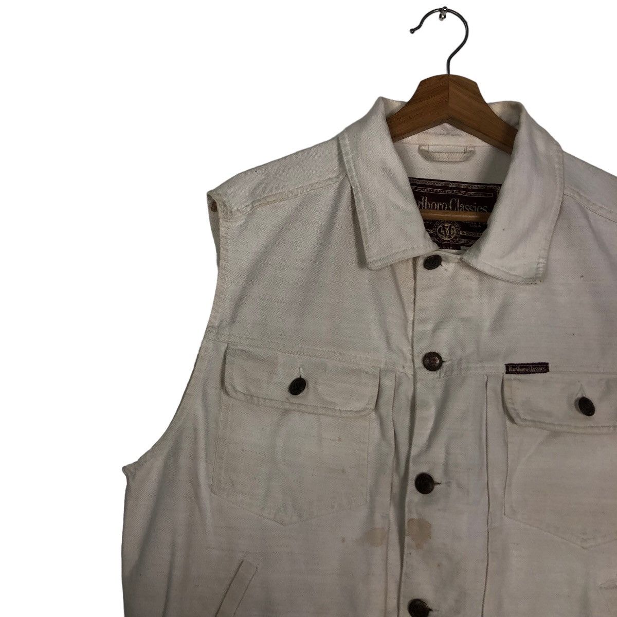 Japanese Brand 🔥Vtg Utility Vest Jacket Marlboro Classic Size US L / EU 52-54 / 3 - 7 Thumbnail