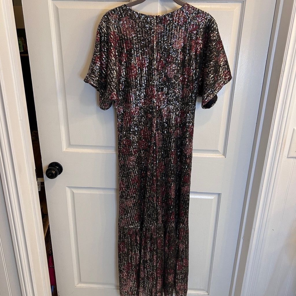 Saltwater Luxe Saltwater Luxe Sequin Floral print maxi Dress S Size S / US 4 / IT 40 - 2 Thumbnail