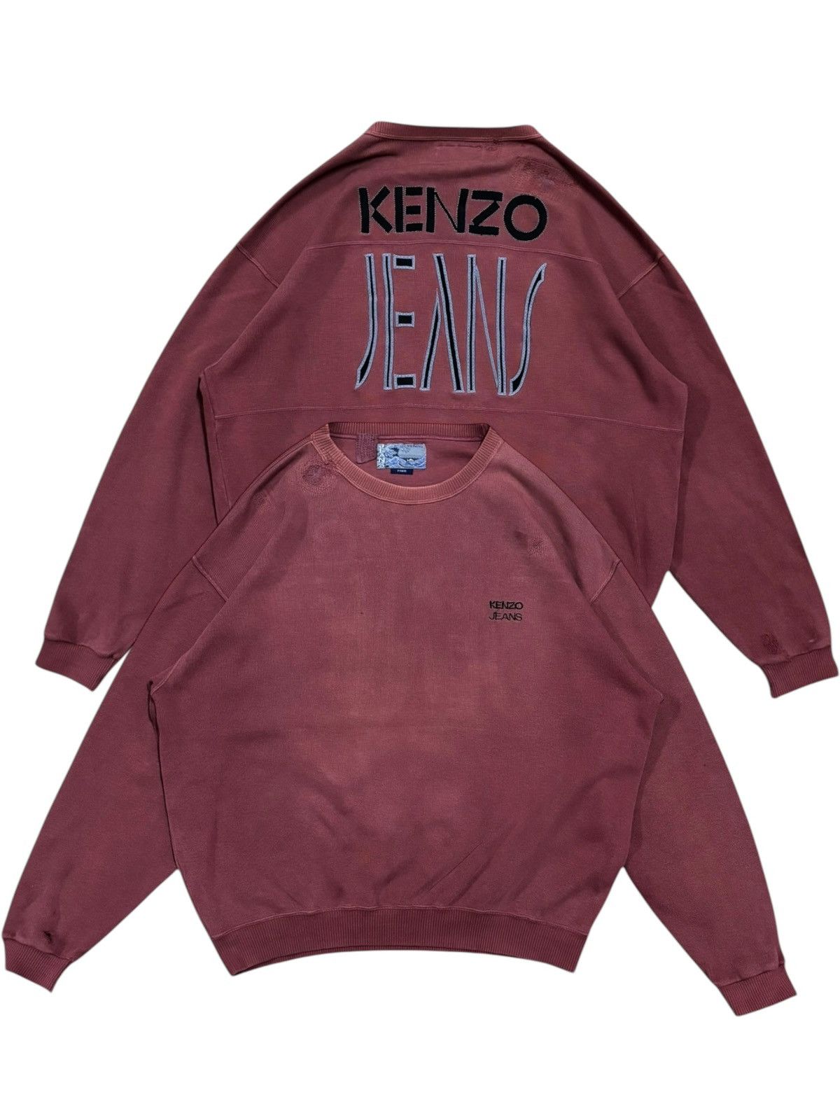 Kenzo Vtg Kenzo Damaged Distressed Sweatshirt Size US M / EU 48-50 / 2 - 1 Thumbnail