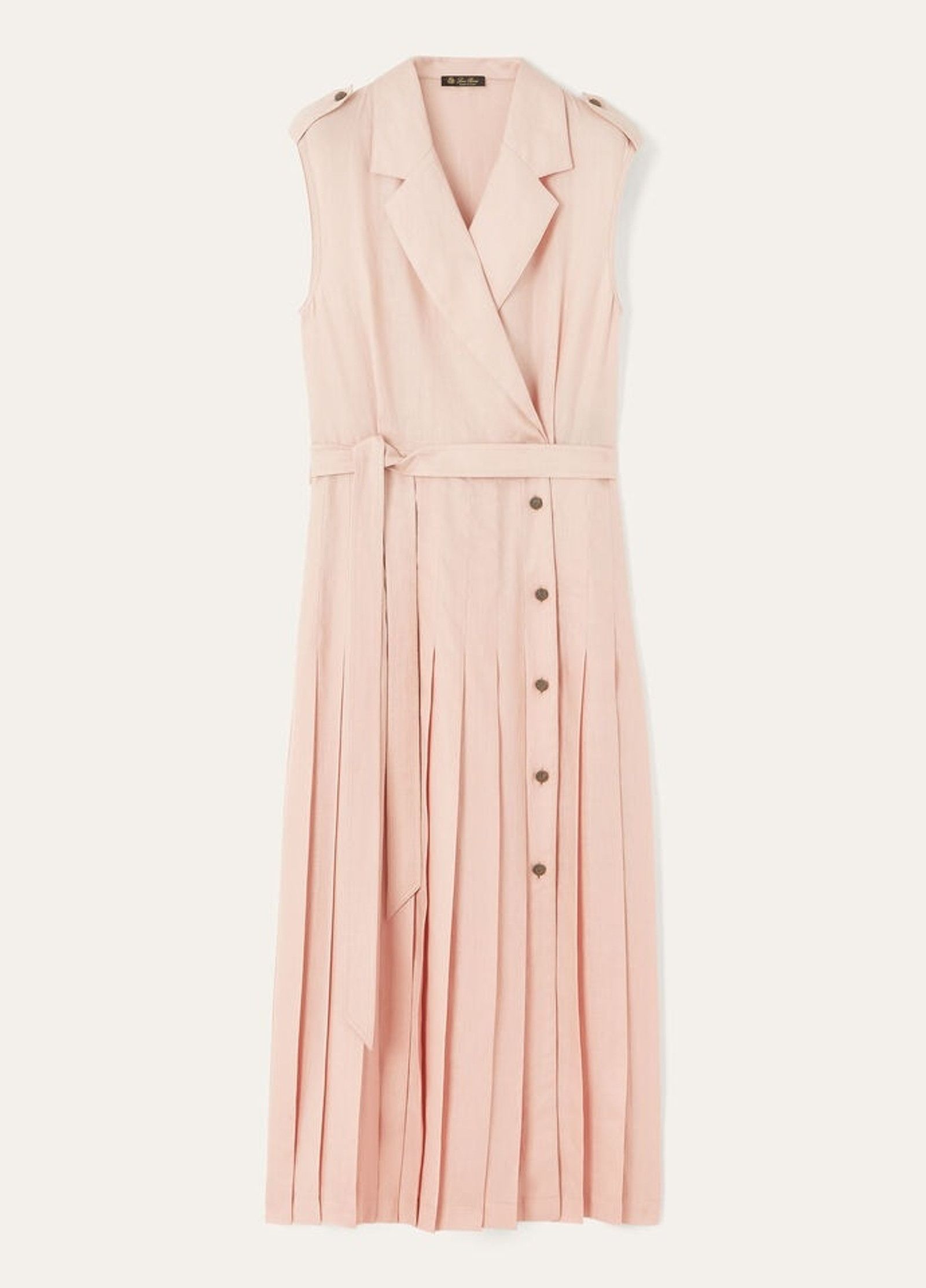 Loro Piana o1srvl11e0526 FAP0308 Bryce Midi Dress in Pink Size XS / US 0-2 / IT 36-38 - 1 Thumbnail