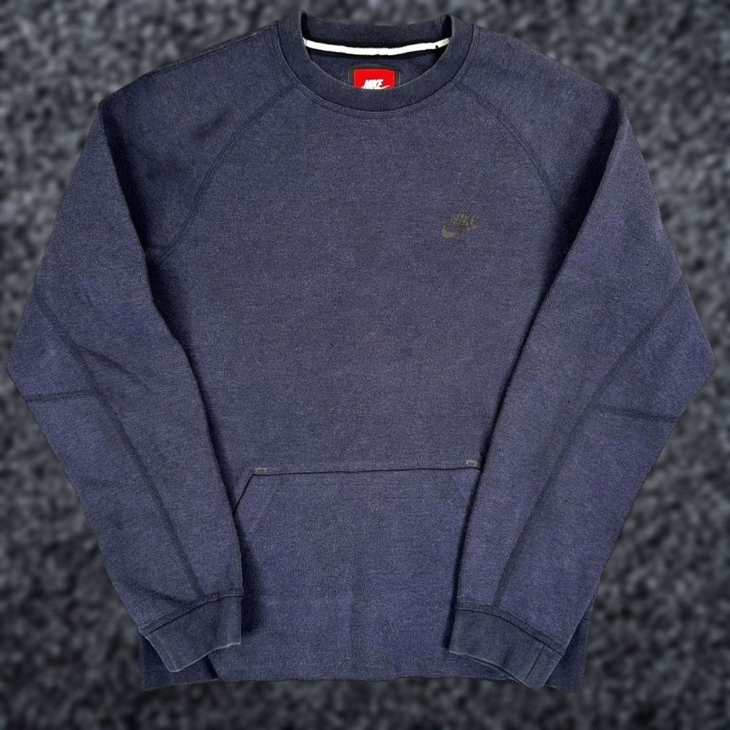 Nike Nike Sweatshirt Mens Small Blue Fleece Crewneck Pullover Kangaroo Pocket Size US S / EU 44-46 / 1 - 1 Thumbnail