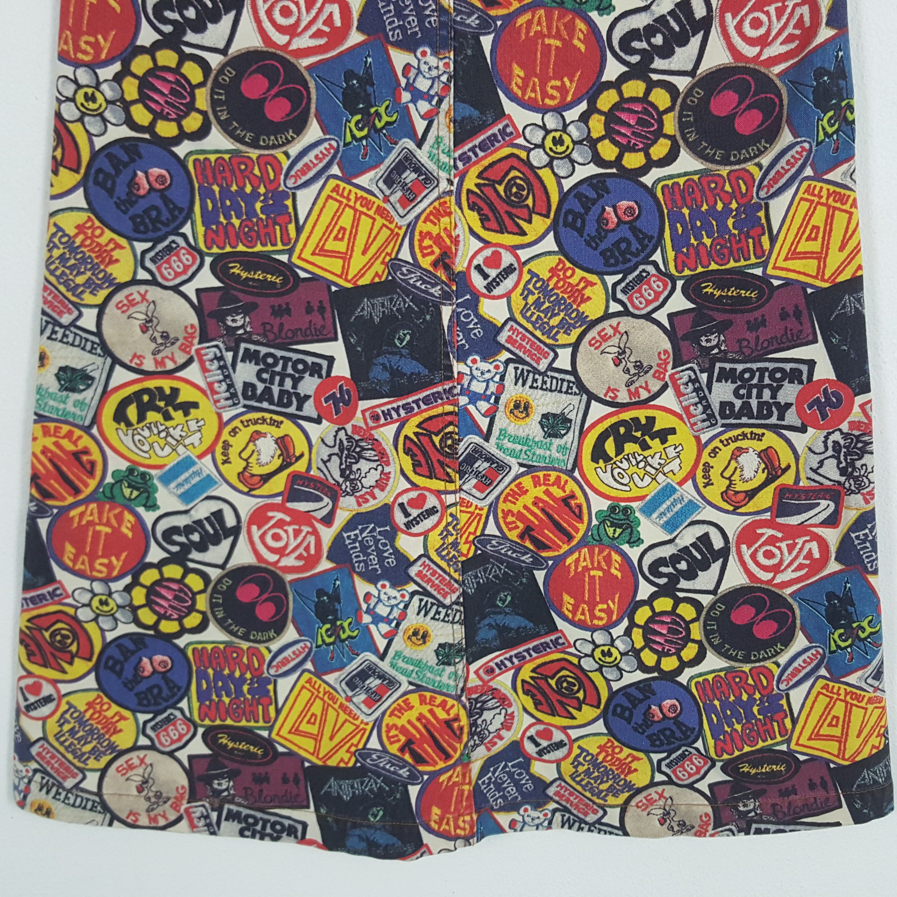 Hysteric Glamour × Japanese Brand Vintage Hysteric Glamour Fullprinted Patch Design Skirts Size 26" / US 2 / IT 38 - 6 Thumbnail