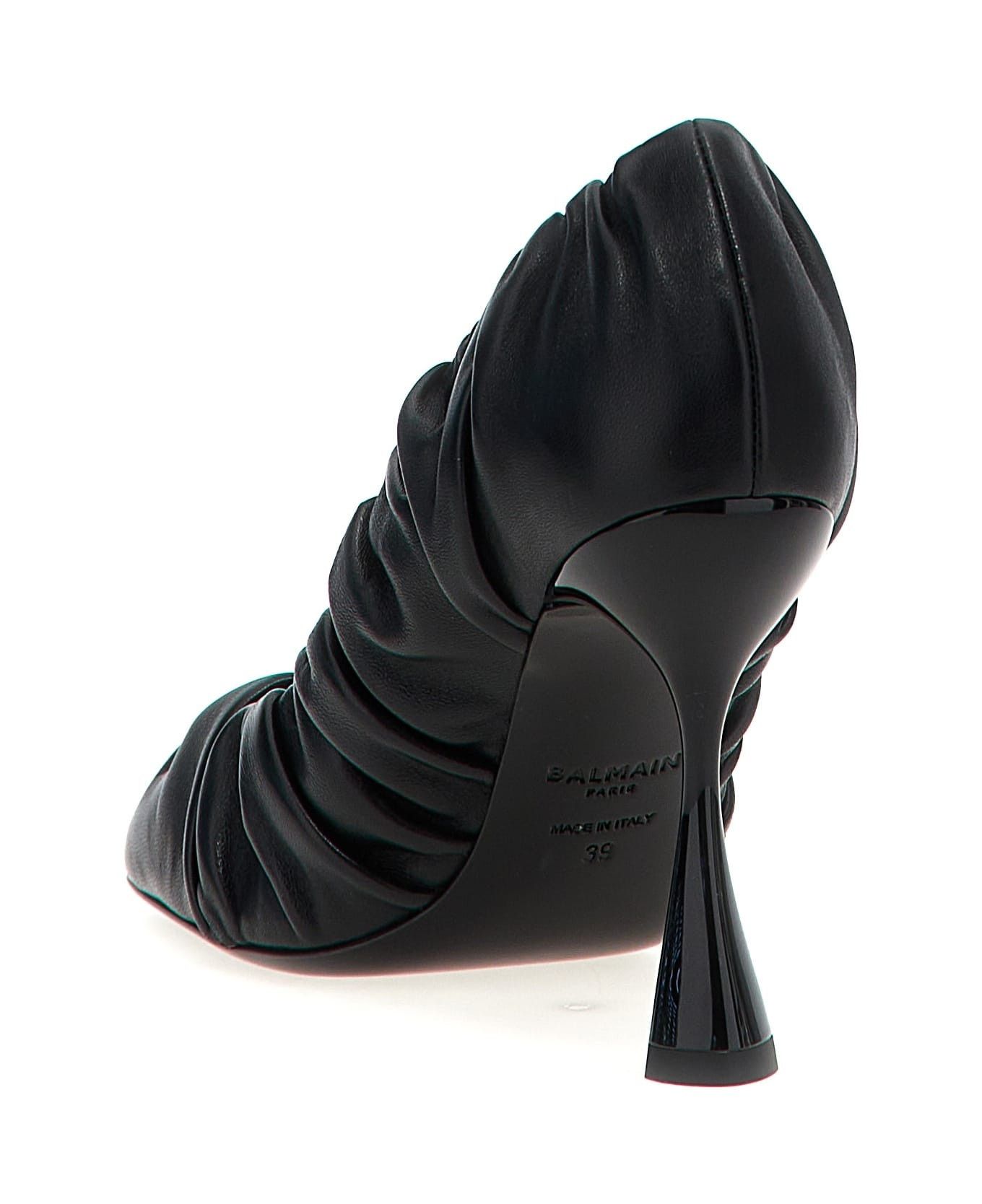 Balmain o1s1wg110925 Eden Pumps in Black Size US 10 / IT 40 - 3 Thumbnail