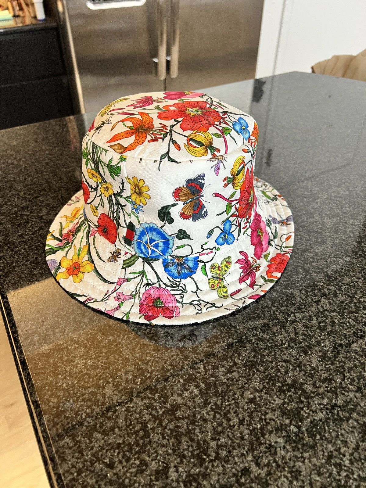 Gucci Gucci Resort Exclusive Floral Reversible Bucket Hat Size ONE SIZE - 4 Thumbnail