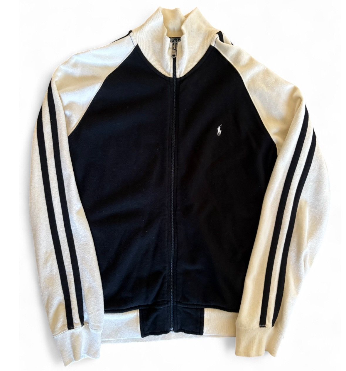 Polo Ralph Lauren Vintage Polo Ralph Lauren Track Jacket Full Zip Stripes L Size US L / EU 52-54 / 3 - 1 Thumbnail