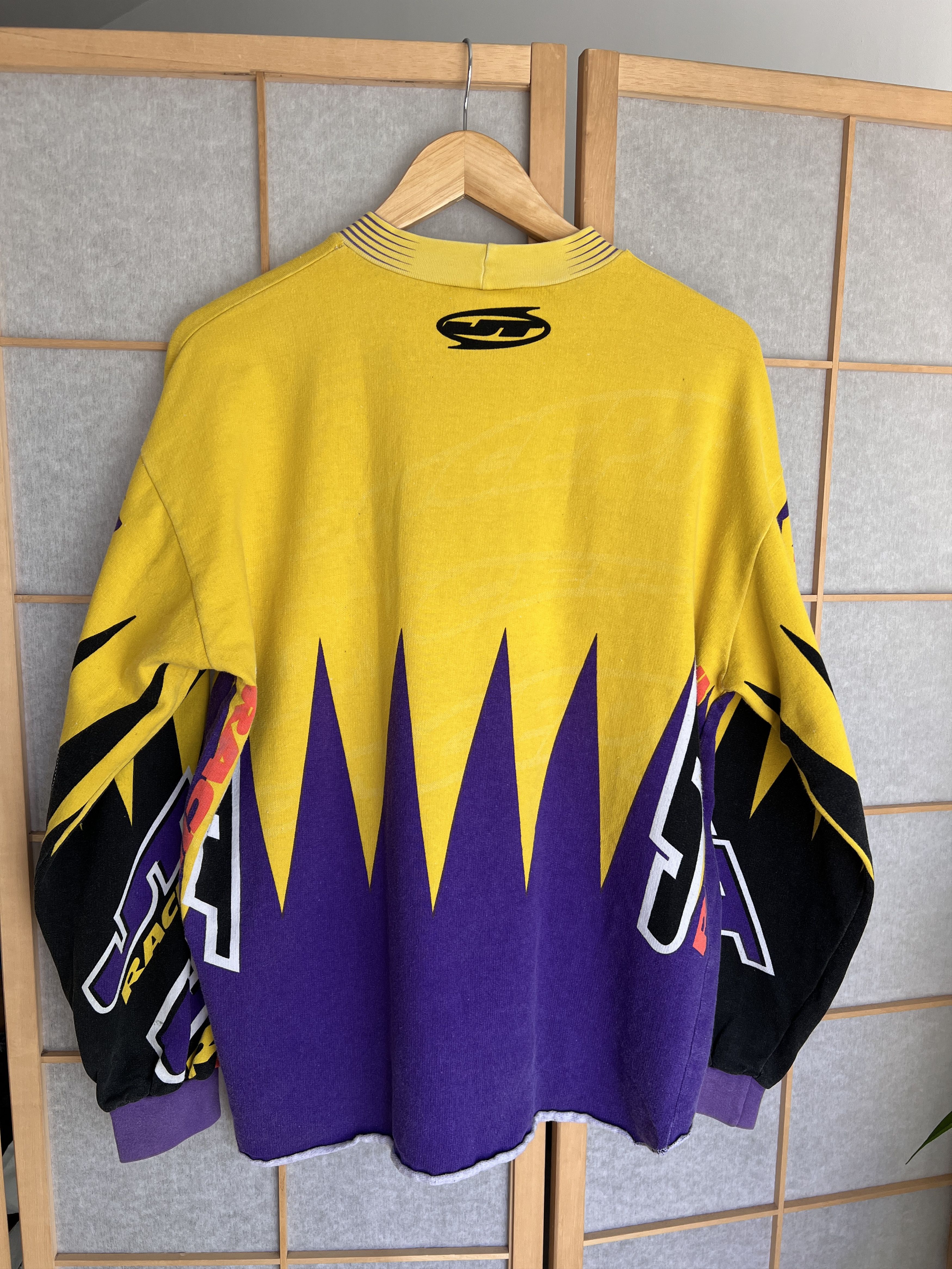 Vintage Rare JT Racing C4 vintage 90s sweatshirt jersey baggy boxy Size US L / EU 52-54 / 3 - 11 Thumbnail
