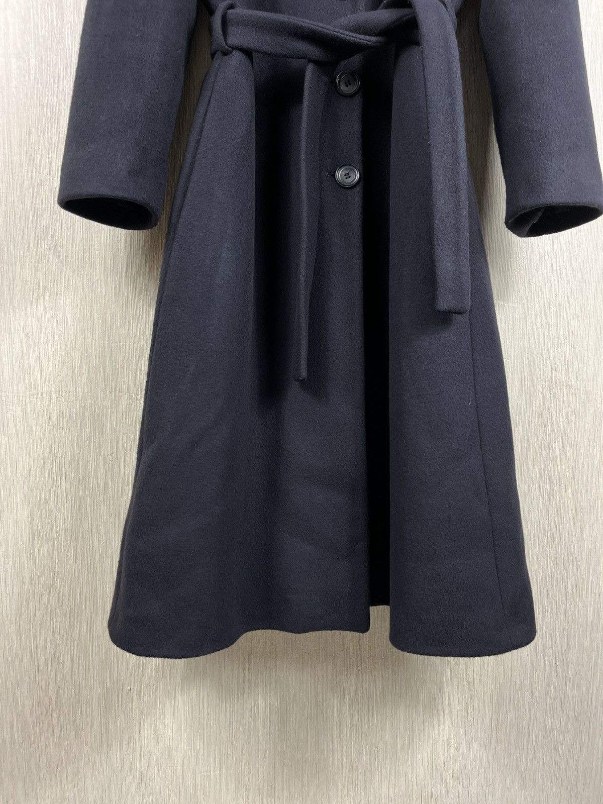 Emporio Armani Emporio Armani wool long navy luxury coat jacket Italian Size L / US 10 / IT 46 - 9 Thumbnail