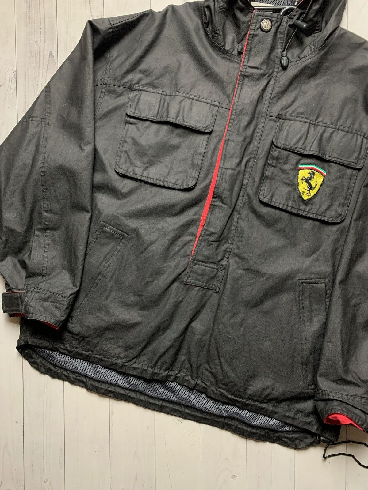 Vintage Vintage Ferrari racing jacket anorak black rare size L Size US L / EU 52-54 / 3 - 3 Thumbnail