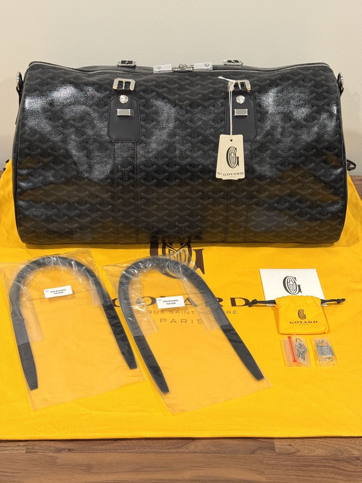 Goyard Boston 50 Duffle Bag Limited Edition - Jet Black