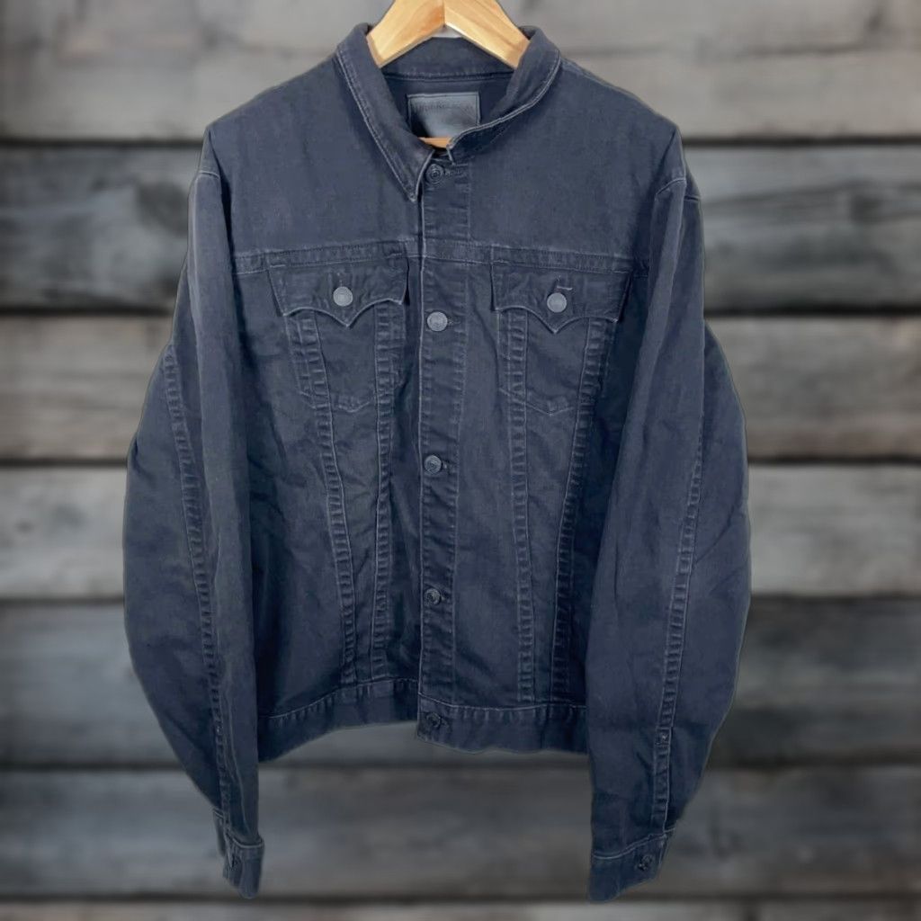 True Religion VINTAGE True Religion Danny Slim Fit Denim Trucker Jacket Men's 3XL (Fits XL) Black Size US XL / EU 56 / 4 - 1 Thumbnail