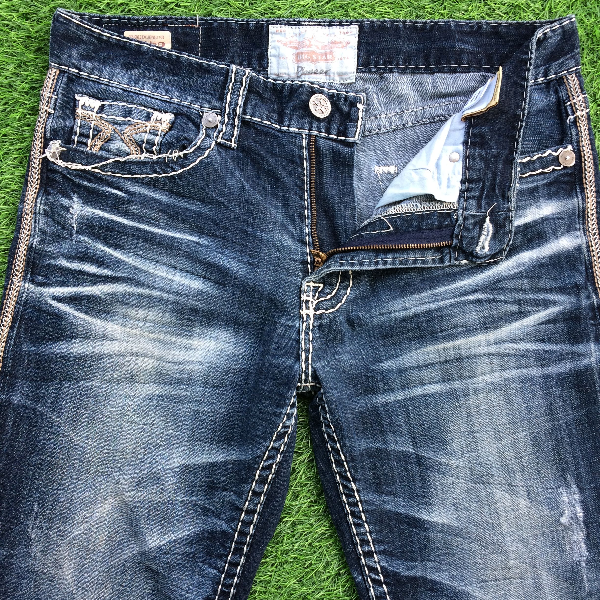 Big Star × Japanese Brand × Jean Big Star Bold Stitch Jeans D-871 Size US 34 / EU 50 - 3 Thumbnail
