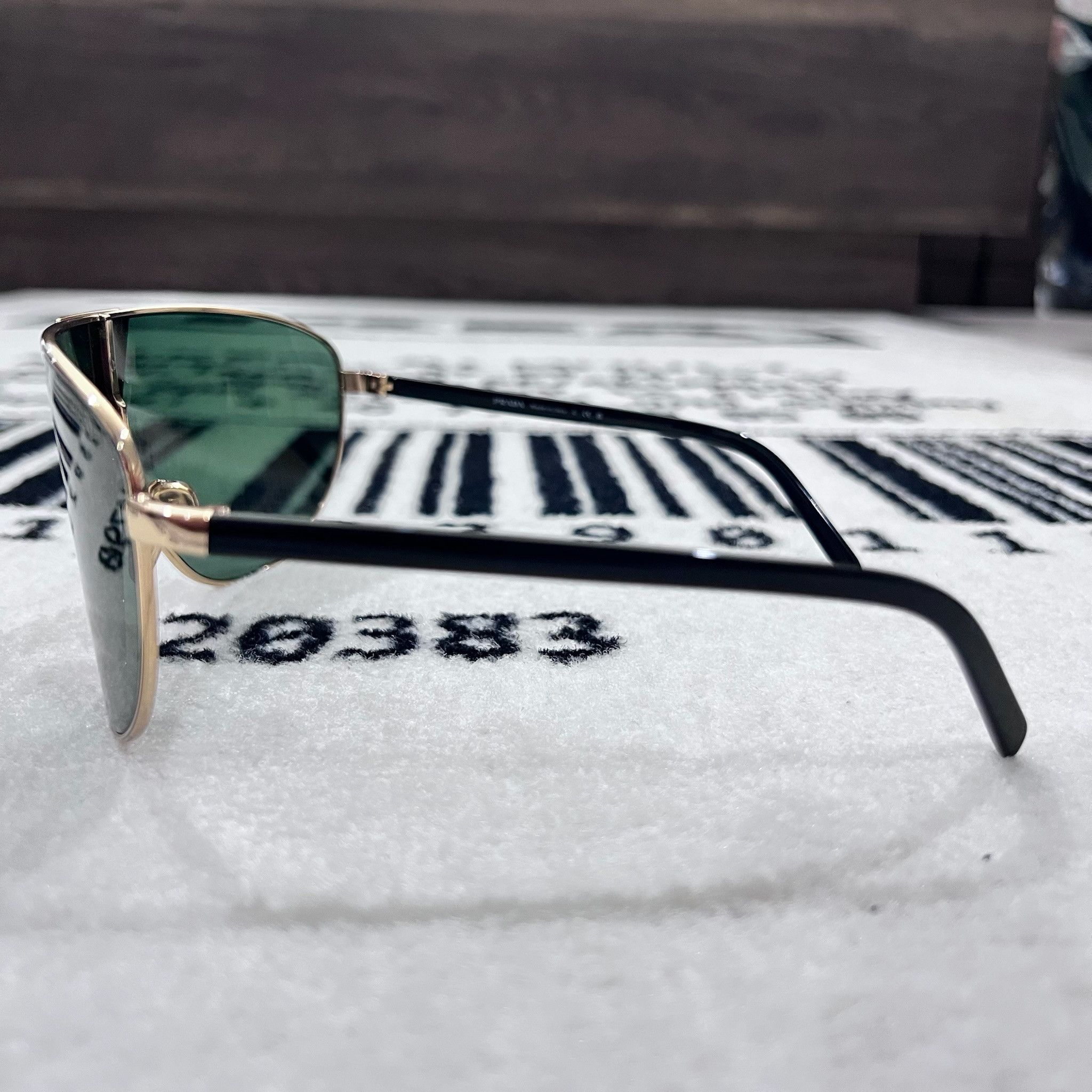 Prada Prada 0PR 69ZS Logo Shield Wrap Mask Runway Sunglasses Size ONE SIZE - 7 Thumbnail
