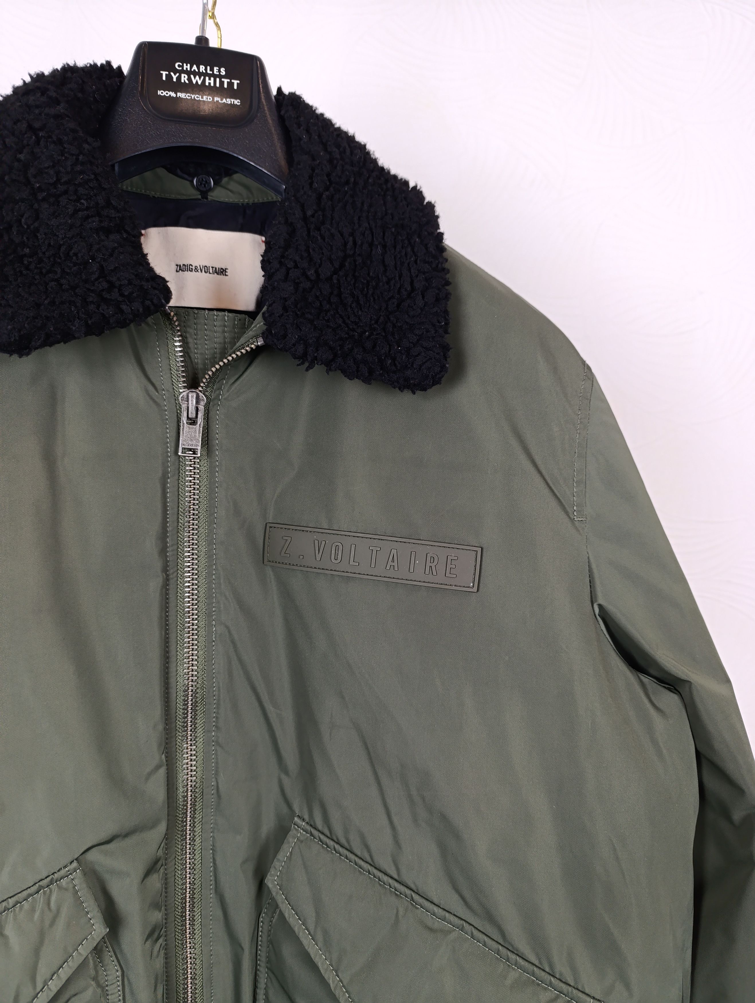 Zadig & Voltaire ZADIG VOLTAIRE MENS MATE NYLON TWILL BOMBER JACKET Size US XL / EU 56 / 4 - 5 Thumbnail