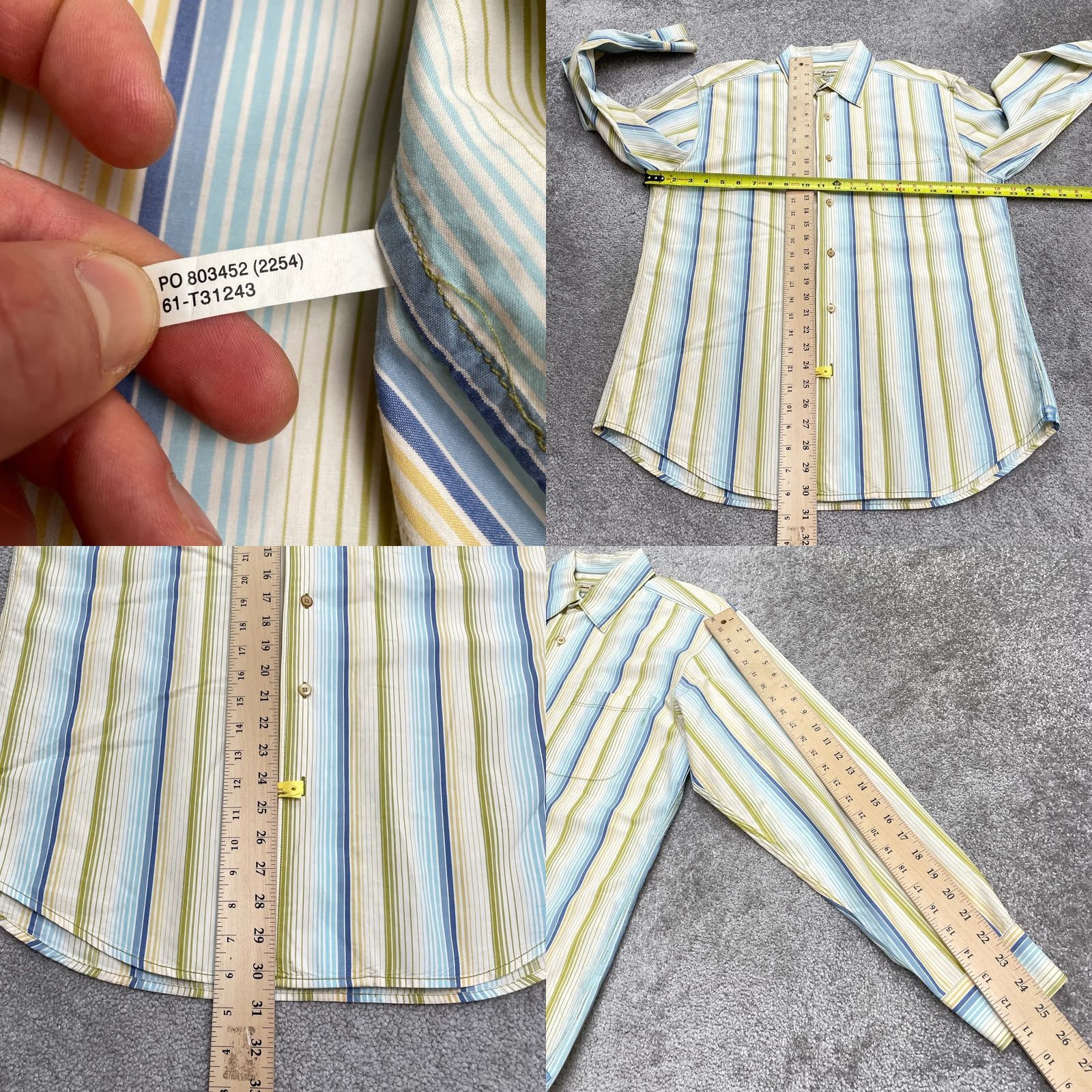Tommy Bahama Tommy Bahama Button Up Shirt Mens M Multicolor Striped Cotton Long Sleeve Top Size M / US 6-8 / IT 42-44 - 8 Thumbnail
