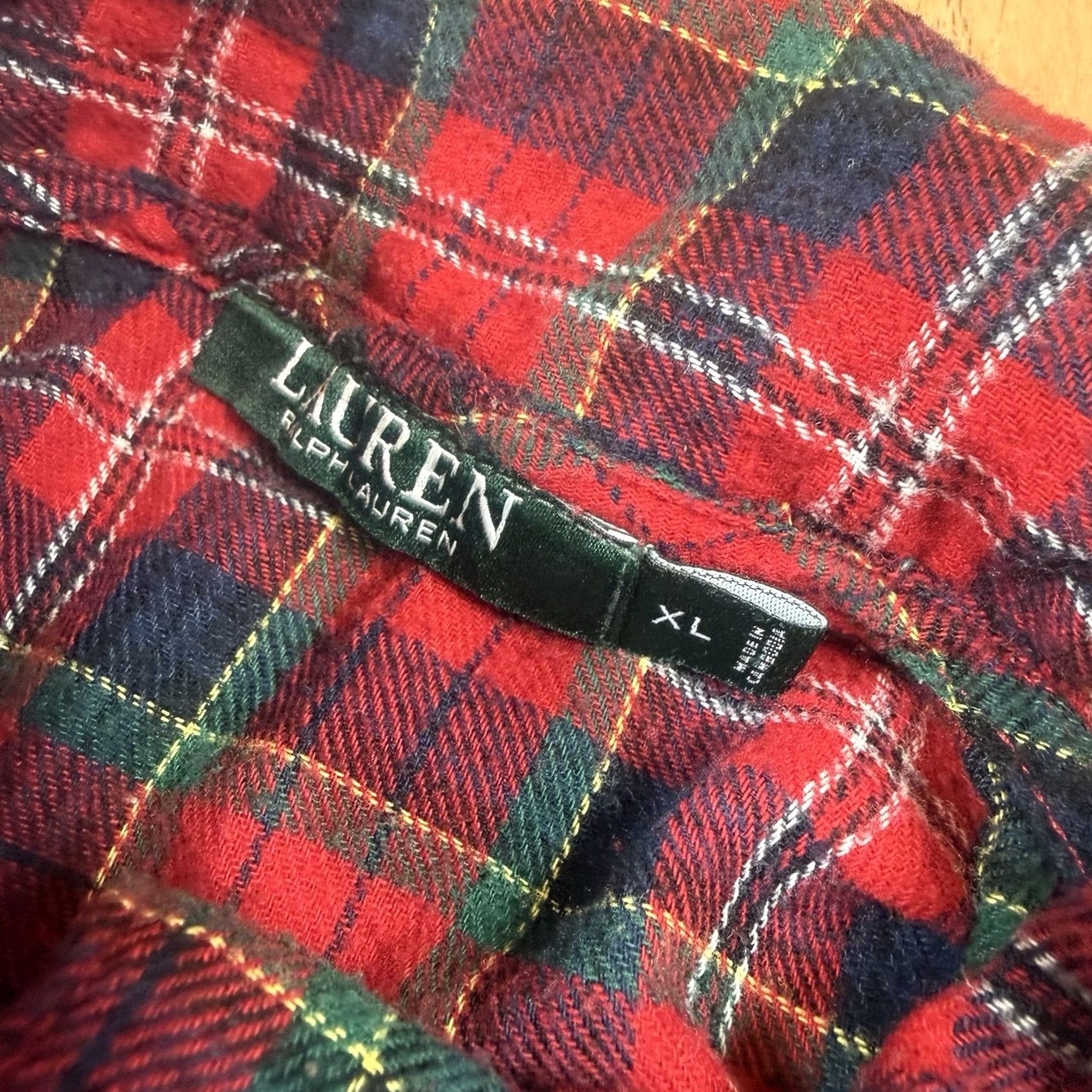 Ralph Lauren Lauren Ralph Lauren Shirt Plaid Button-Up Flannel Long Sleeve XL Mens Multicolor Size US XL / EU 56 / 4 - 3 Thumbnail