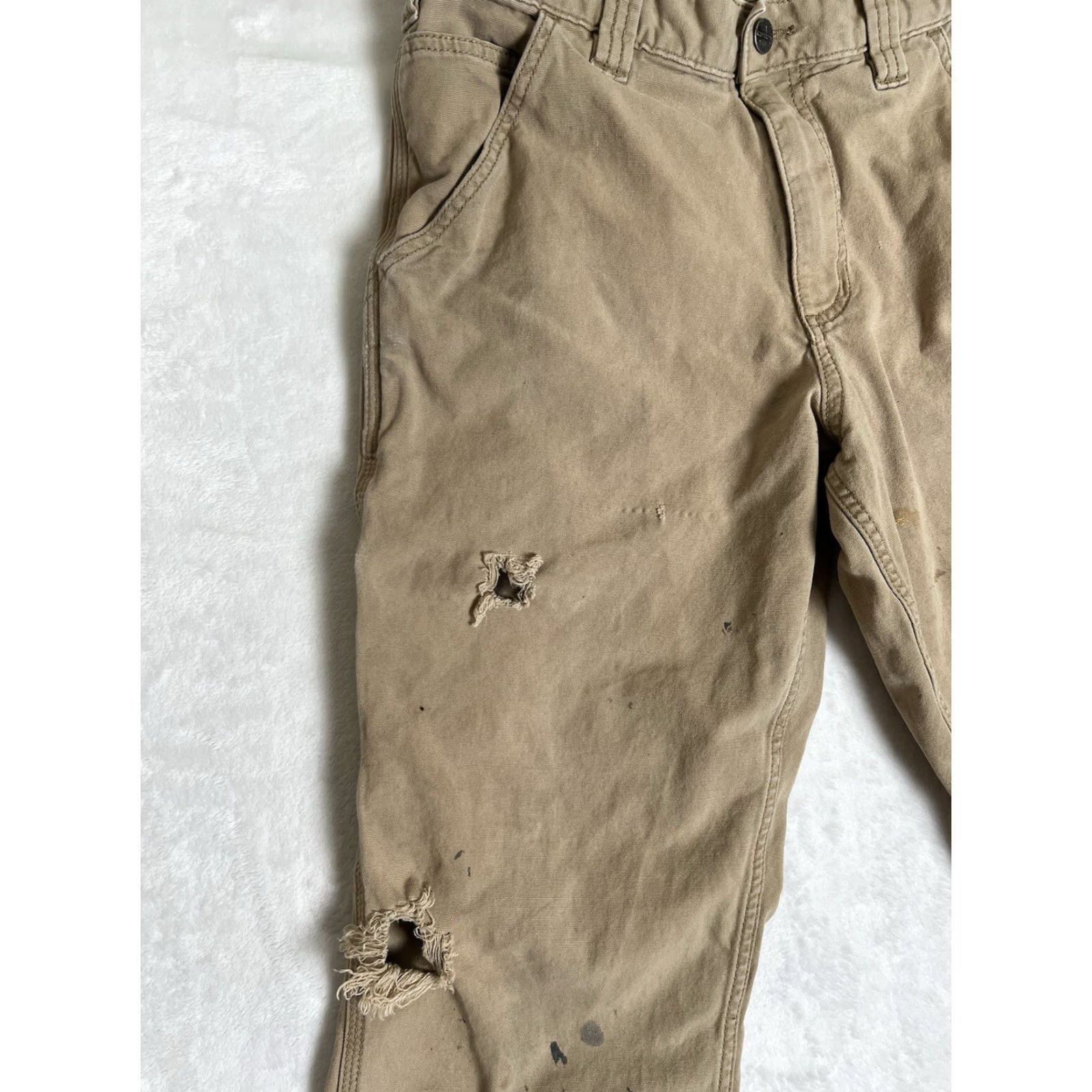 Carhartt Carhartt Pants Size 32x30 Beige Relaxed Fit Workwear 102291-253 DistressStain Size US 32 / EU 48 - 3 Thumbnail