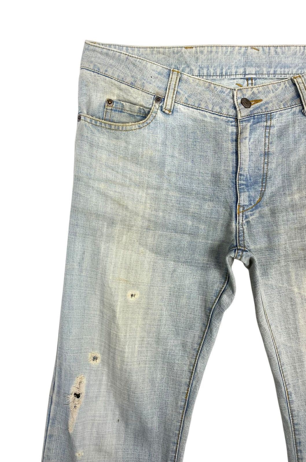 Katharine Hamnett London Rare‼️ Katharine Hamnett London Distressed Jeans Made Japan Size 34" / US 12 / IT 48 - 2 Thumbnail