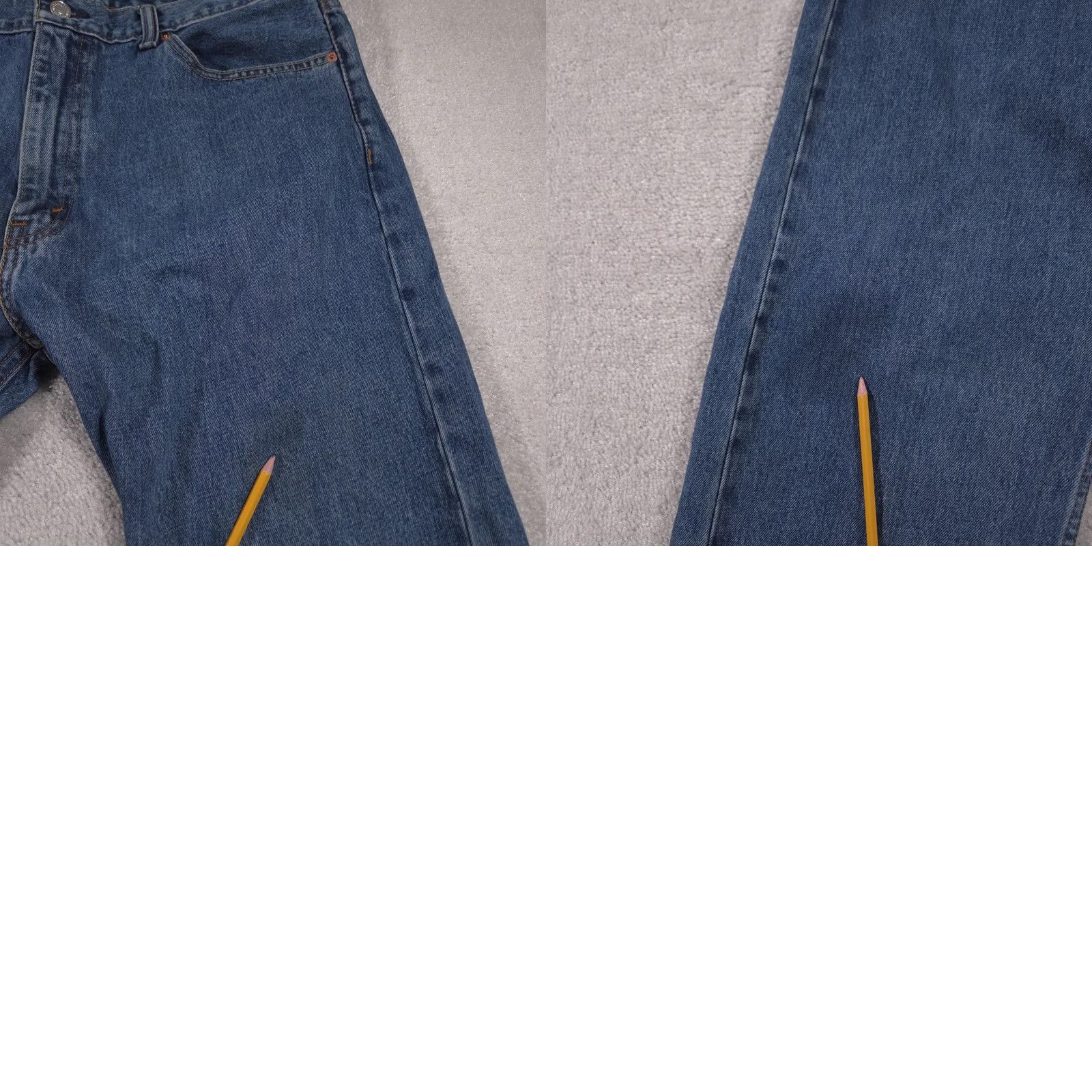 Levi's Levi's 505 Jeans Mens 40x30 Blue Straight Leg Zip Fly Denim Mid Rise 5 Pocket Jeans Size US 40 / EU 56 - 11 Thumbnail