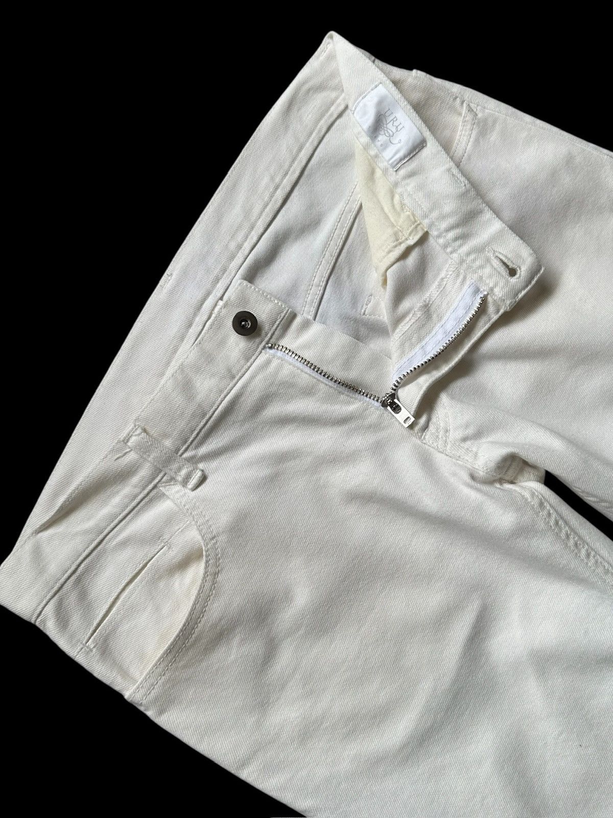 Uru 13FW URU - White denim jeans Size US 33 - 8 Thumbnail