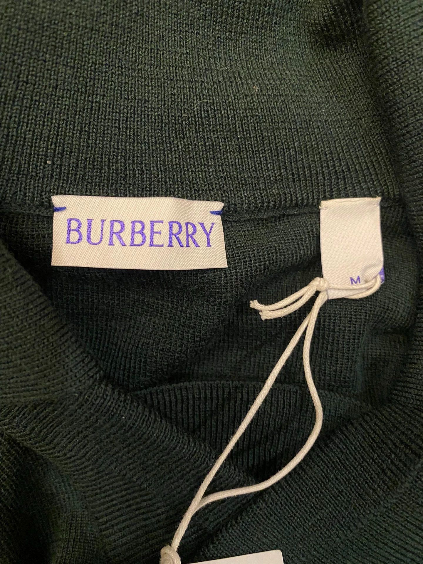 Burberry Burberry 100% Wool Short Sleeve Polo Shirt 8083182 Size US M / EU 48-50 / 2 - 5 Thumbnail