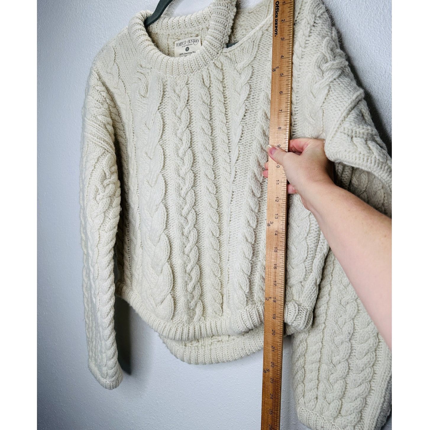 Other Tempest & Bentley Cream Chunky Wool Long Sleeve Sweater M Size M / US 6-8 / IT 42-44 - 12 Thumbnail